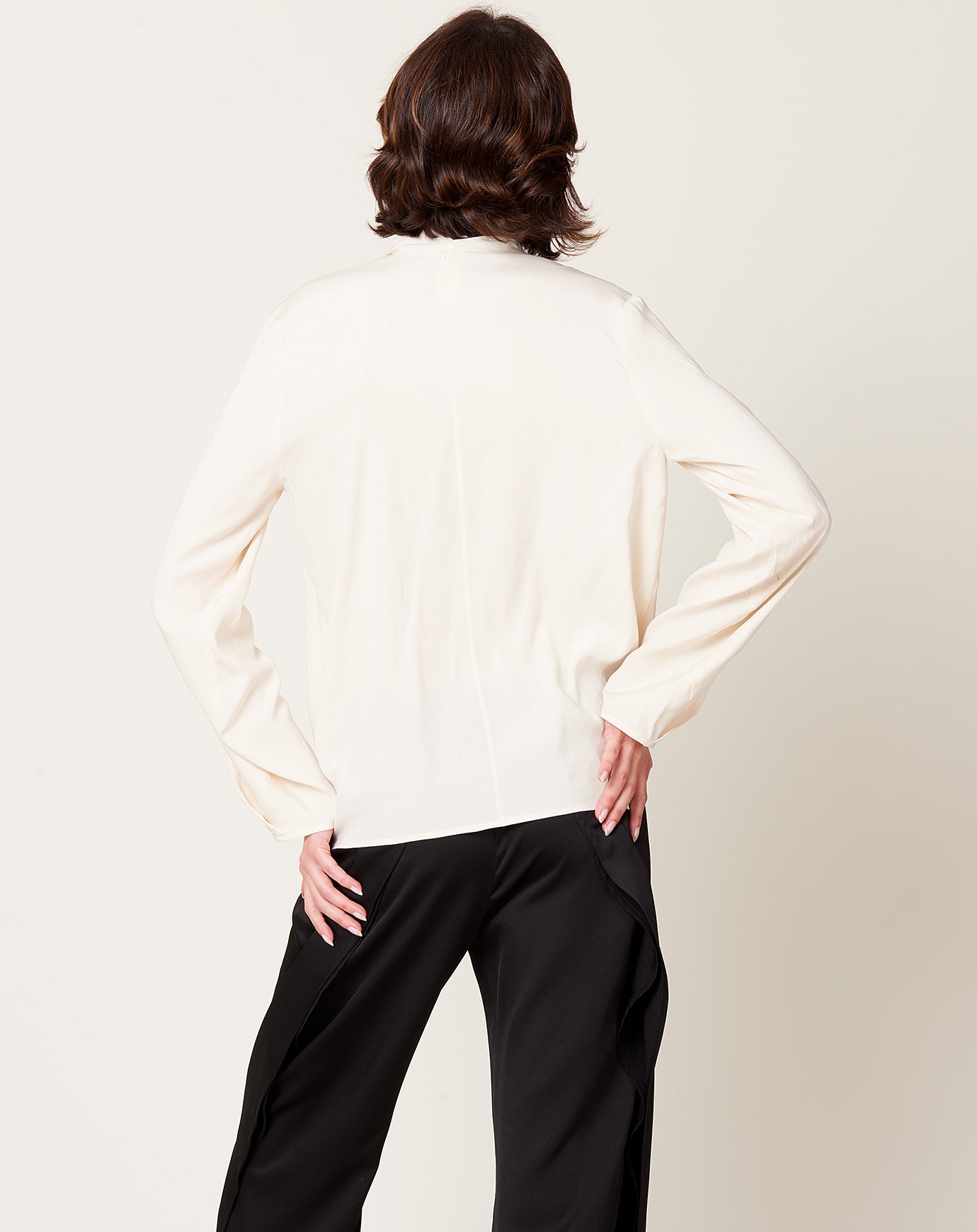 Zero + Maria Cornejo Jazmin Shirt in White Pepper