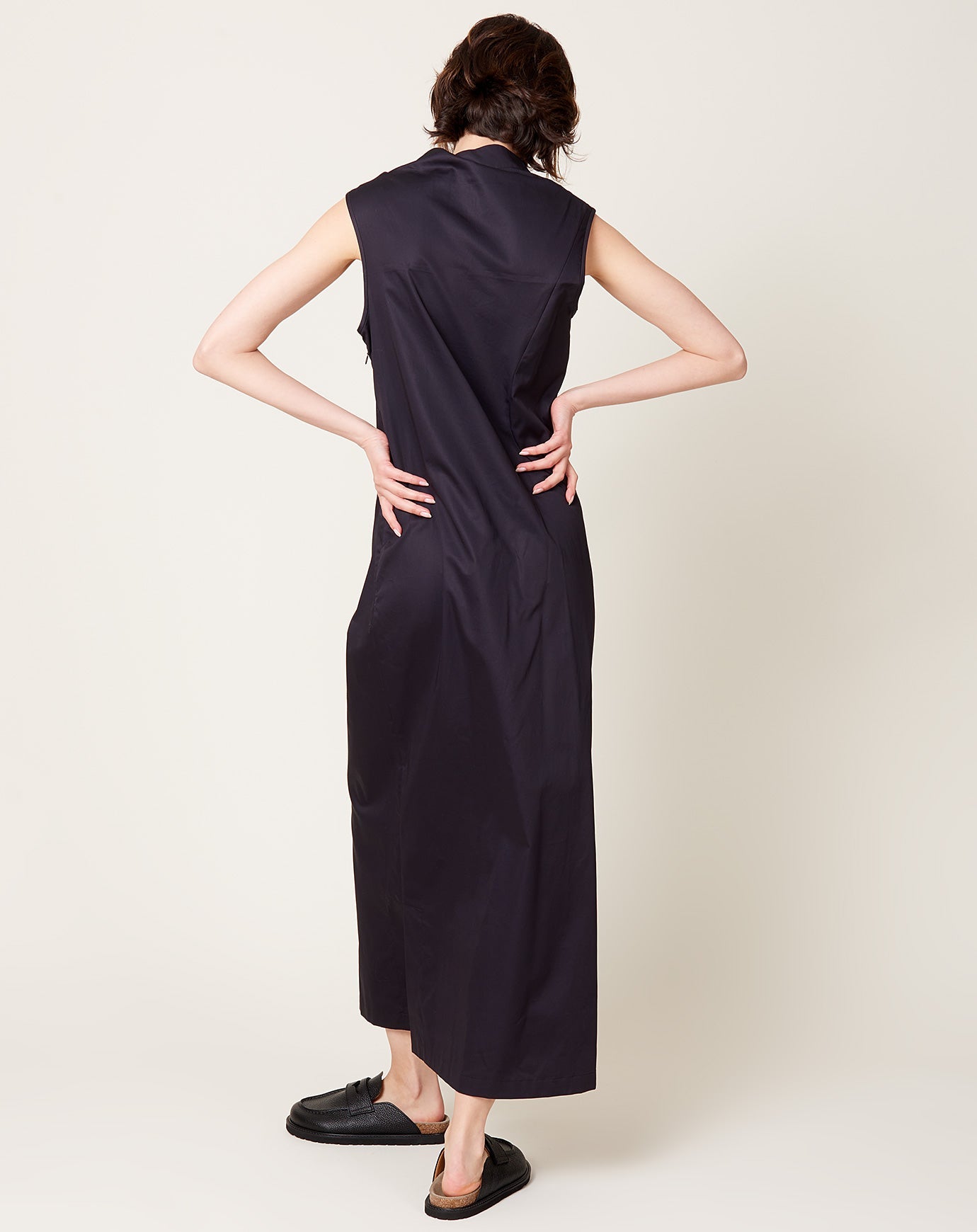 Zero + Maria Cornejo Long Fold Dress in Black