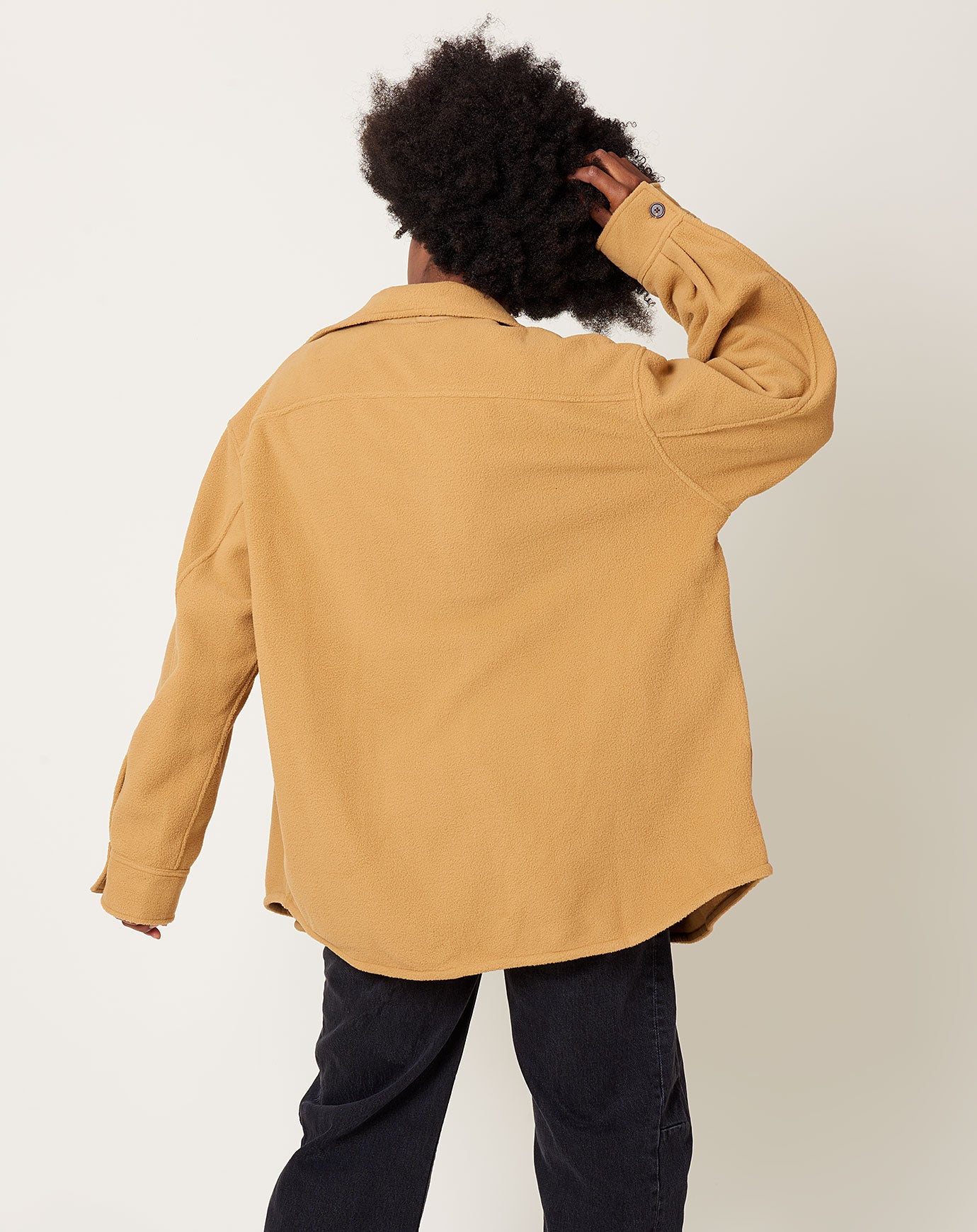 6397 Fleece Overshirt in Honey