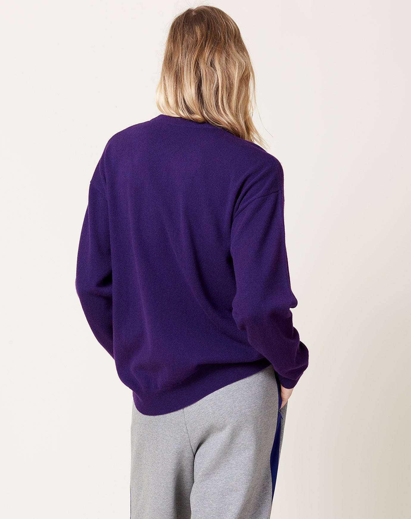 6397 Slouchy Crewneck in Purple