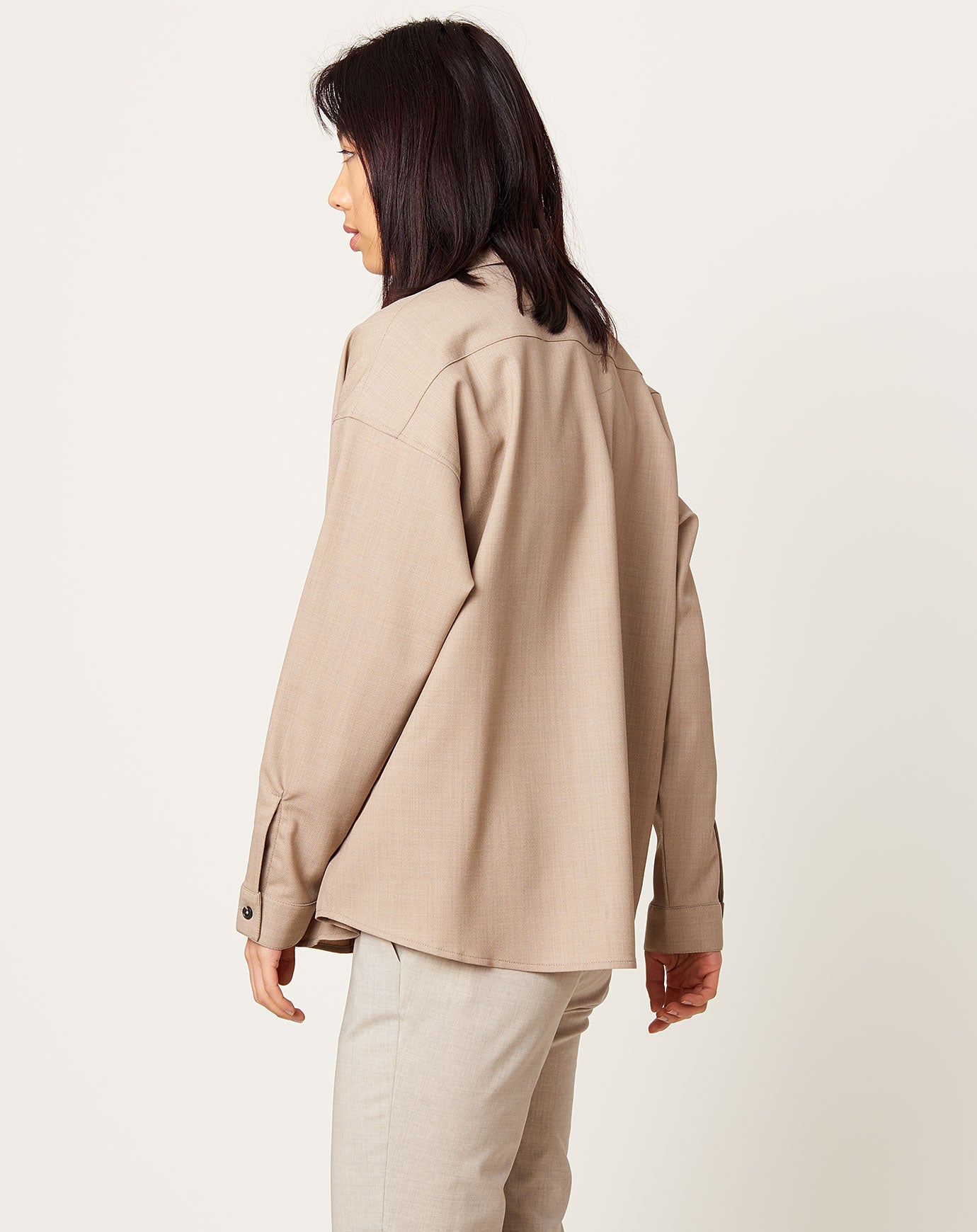 6397 Uniform Top in Oatmeal Heather