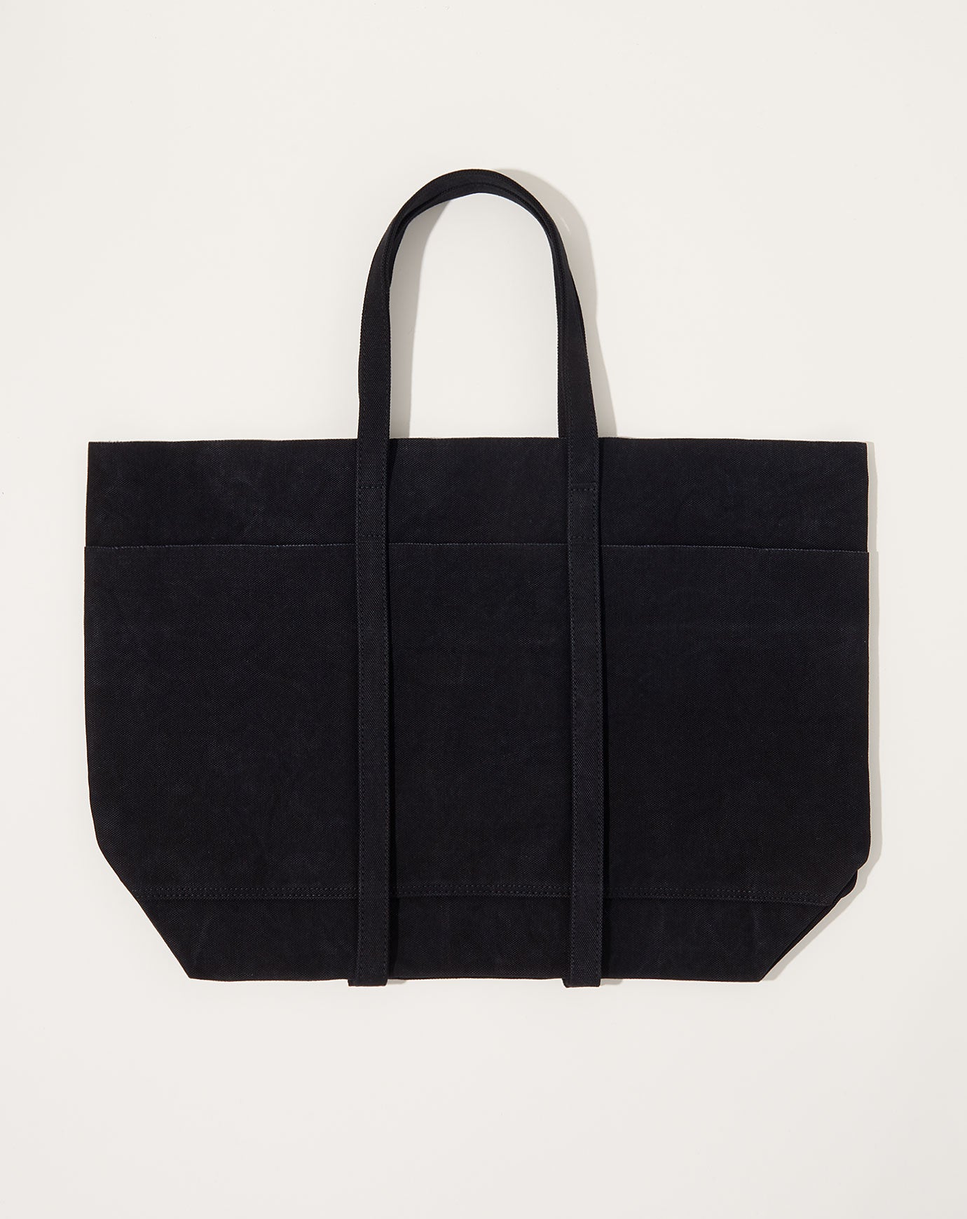 Amiacalva Washed Canvas 6 Pocket Tote in Black