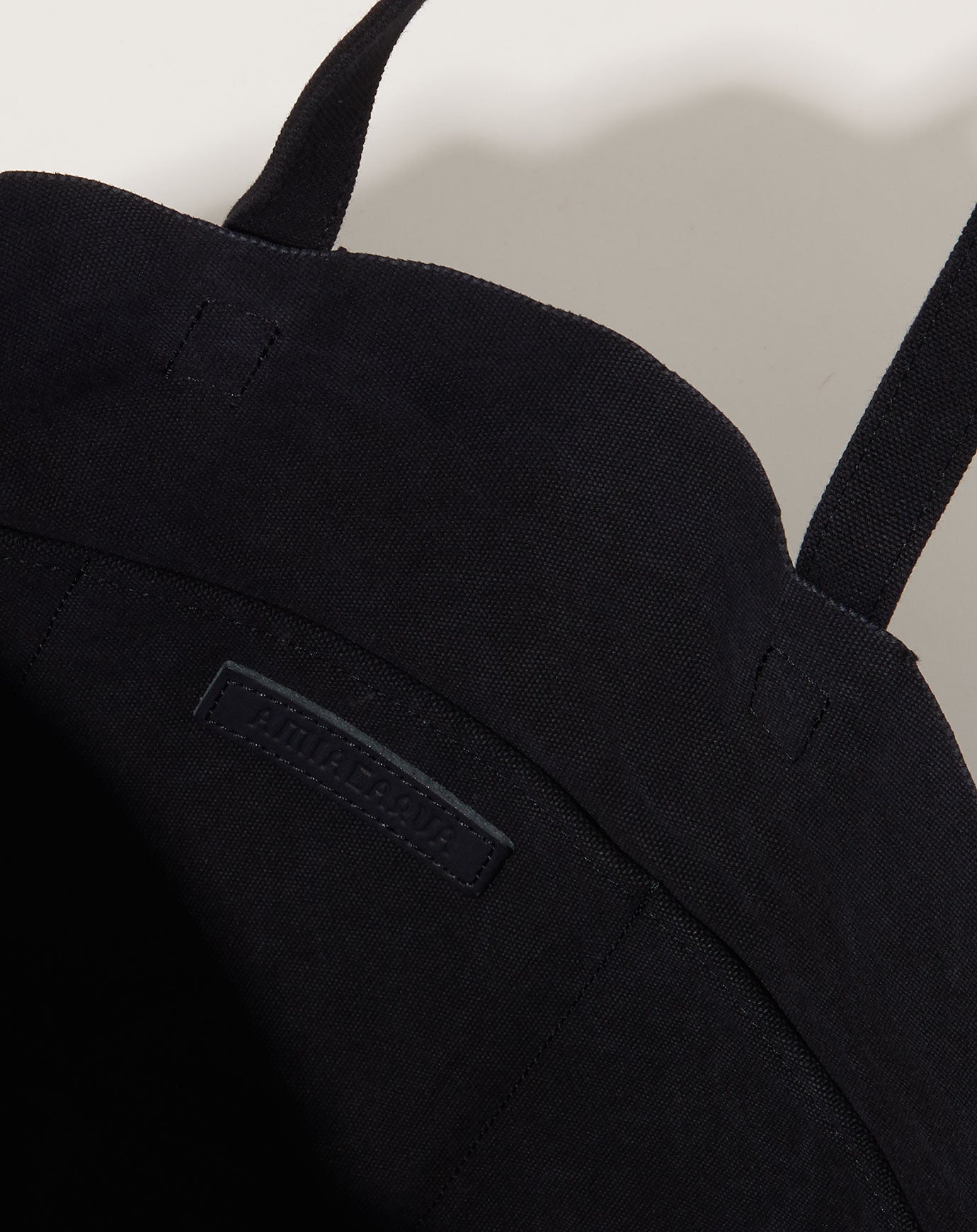 Amiacalva Washed Canvas 6 Pocket Tote in Black