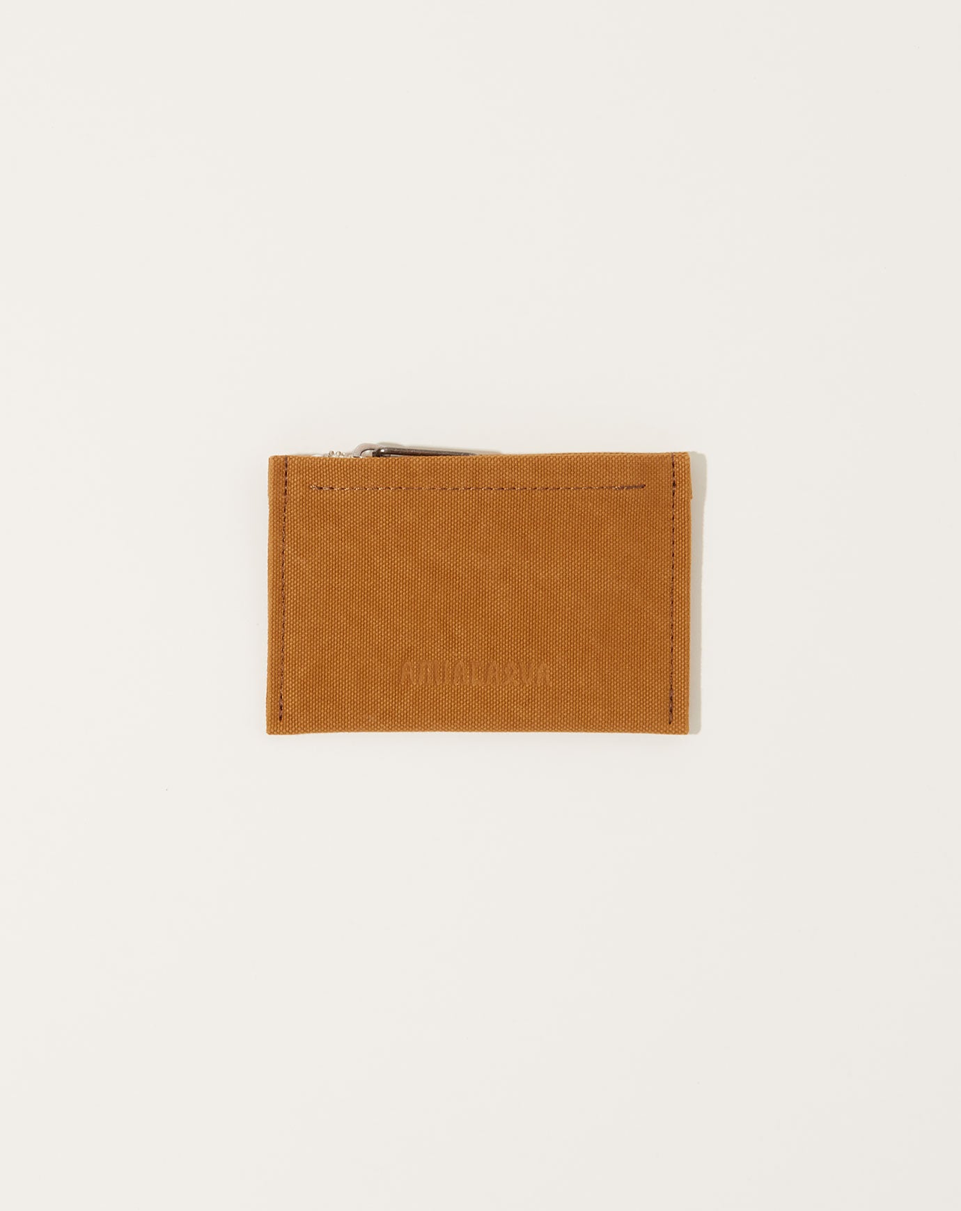 Amiacalva Washed Canvas Pouch in Mustard