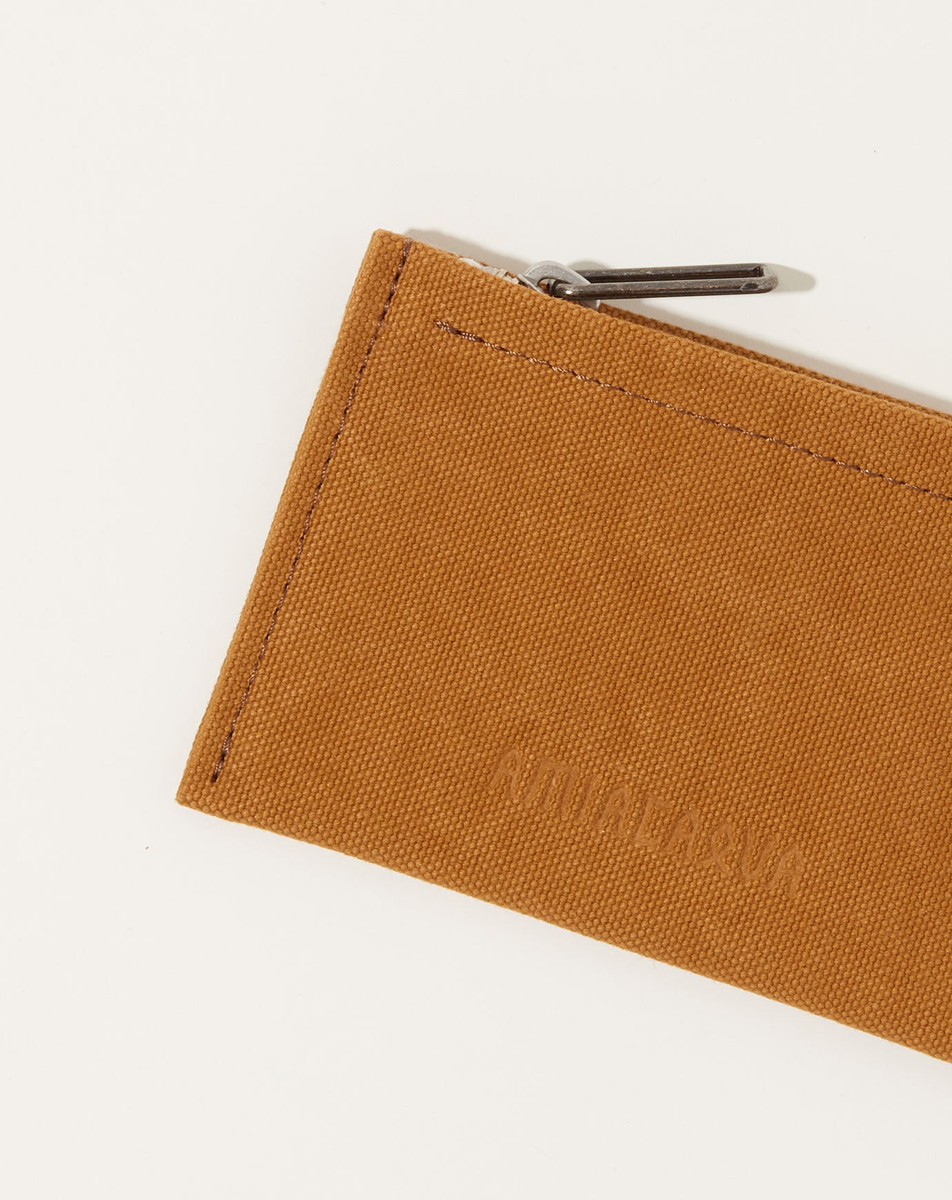 Amiacalva Washed Canvas Pouch in Mustard