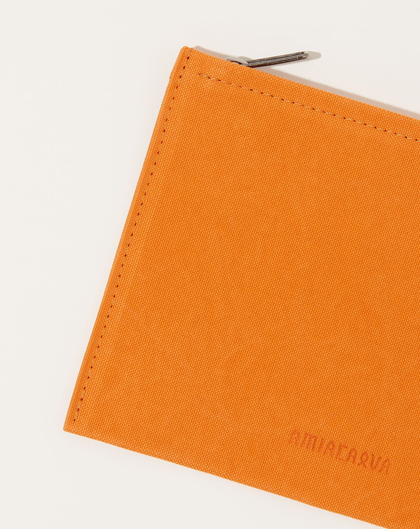 Amiacalva Washed Canvas Pouch in Orange