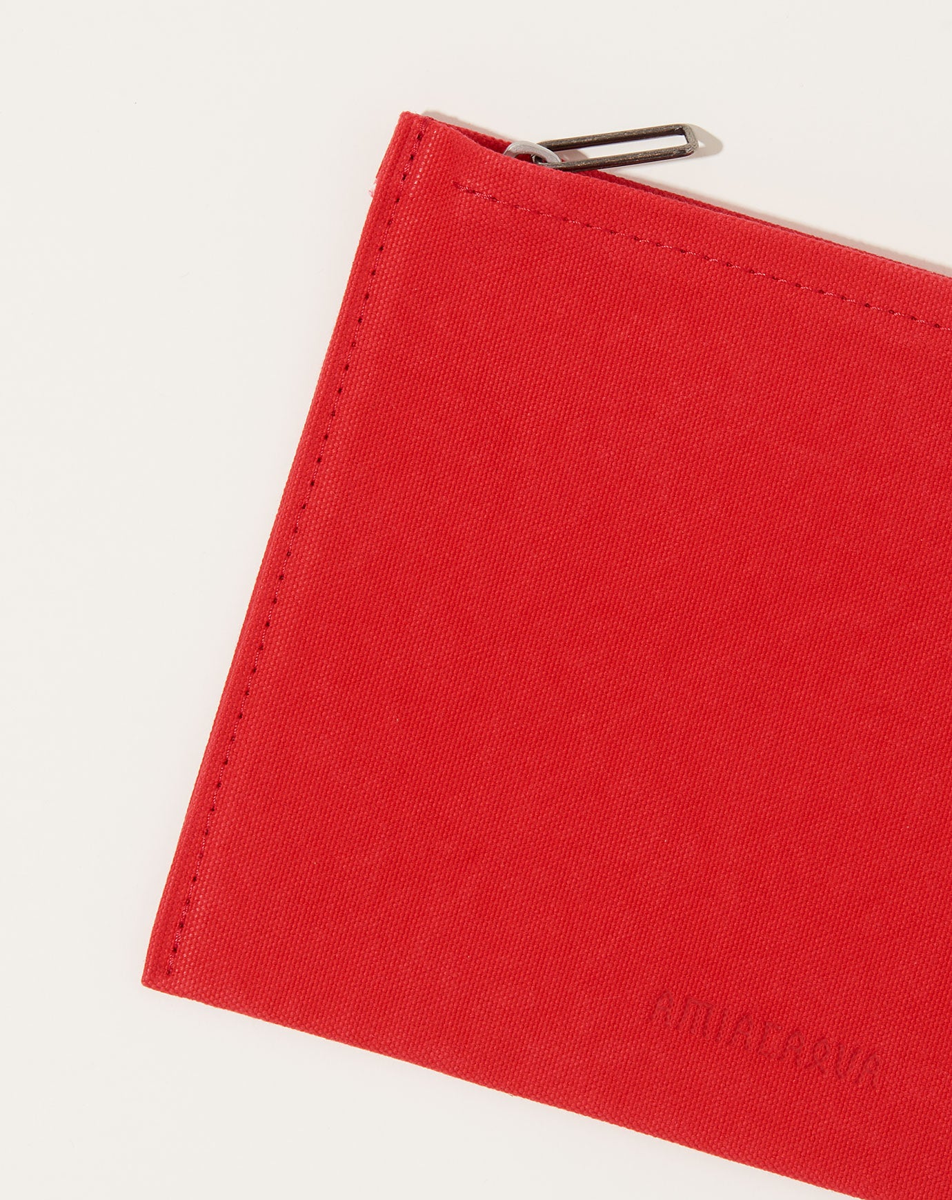 Amiacalva Washed Canvas Pouch in Red