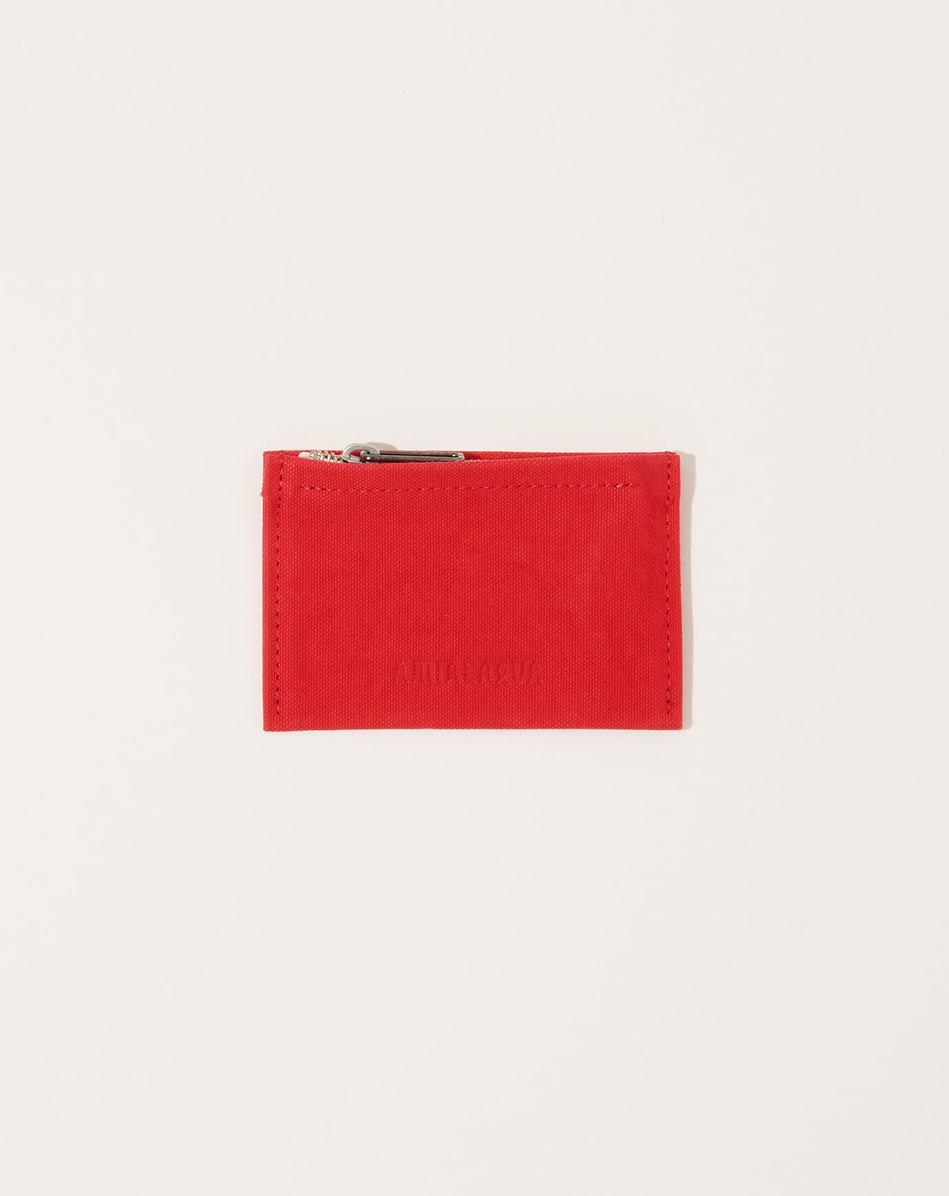 Amiacalva Washed Canvas Pouch in Red