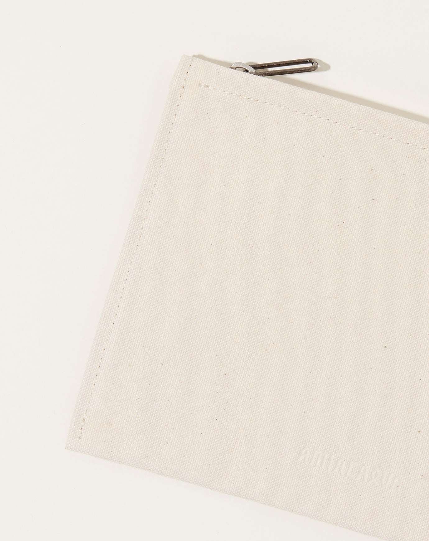 Amiacalva Washed Canvas Pouch in White