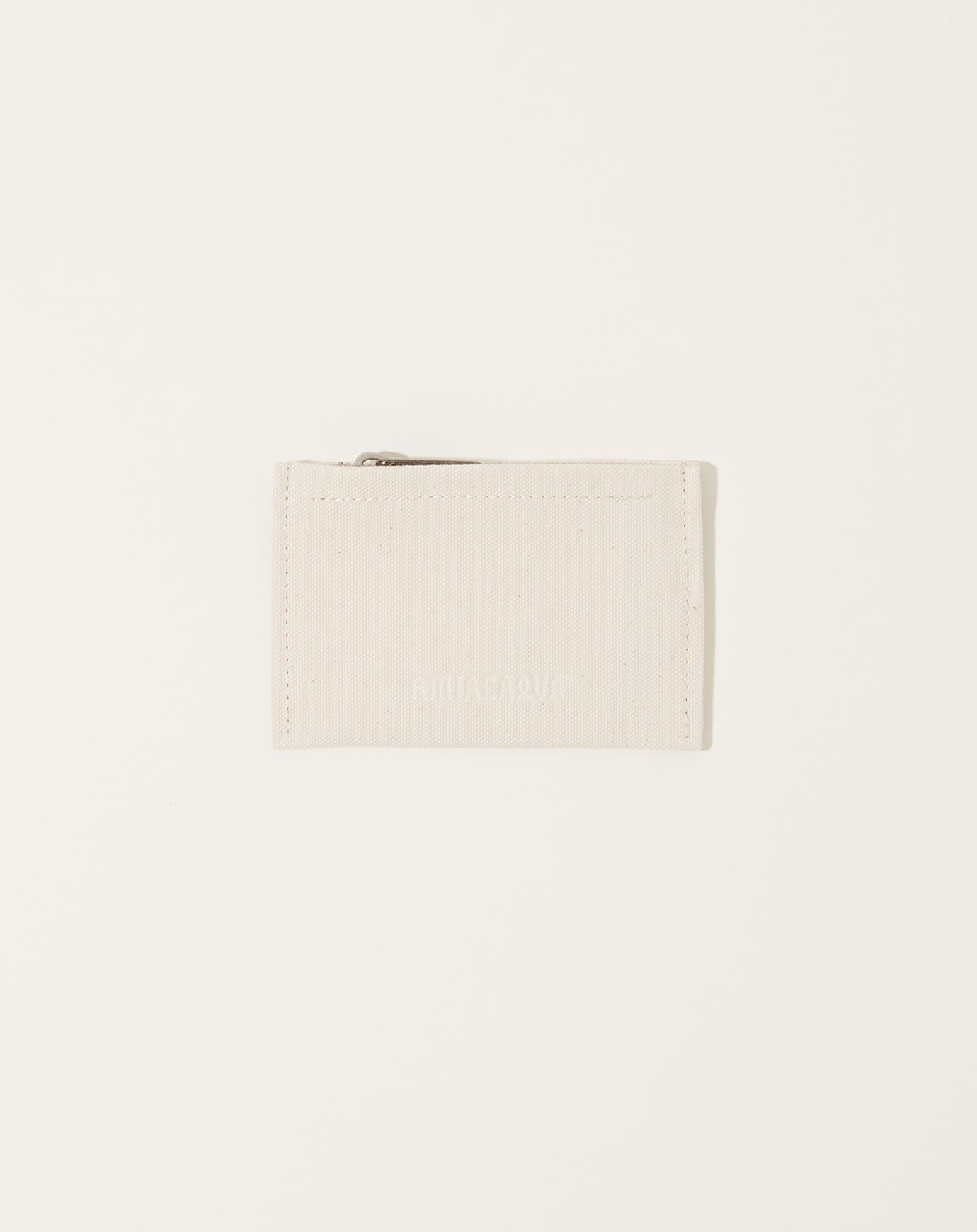 Amiacalva Washed Canvas Pouch in White