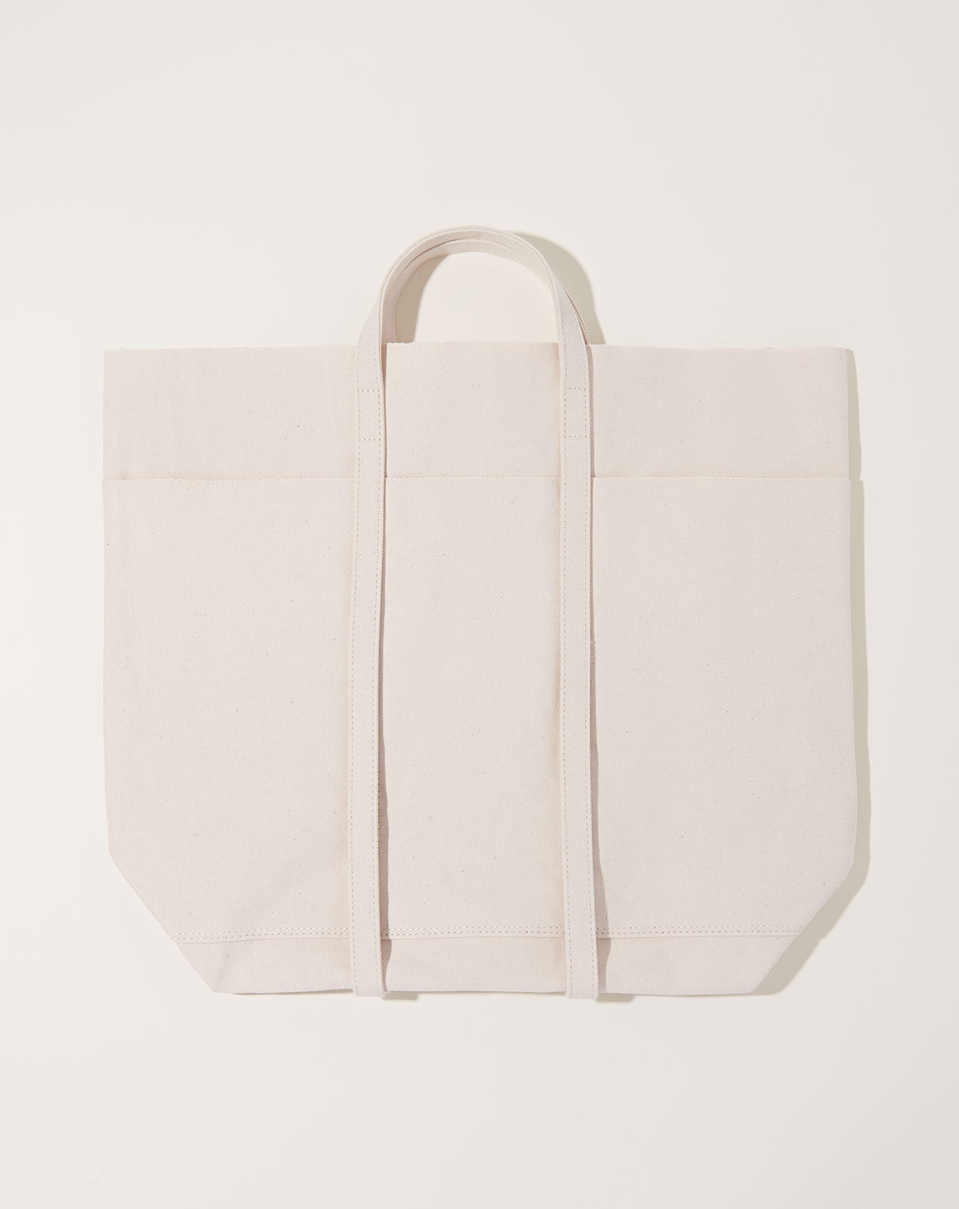 Amiacalva Washed Canvas 6 Pocket Tall Tote in White