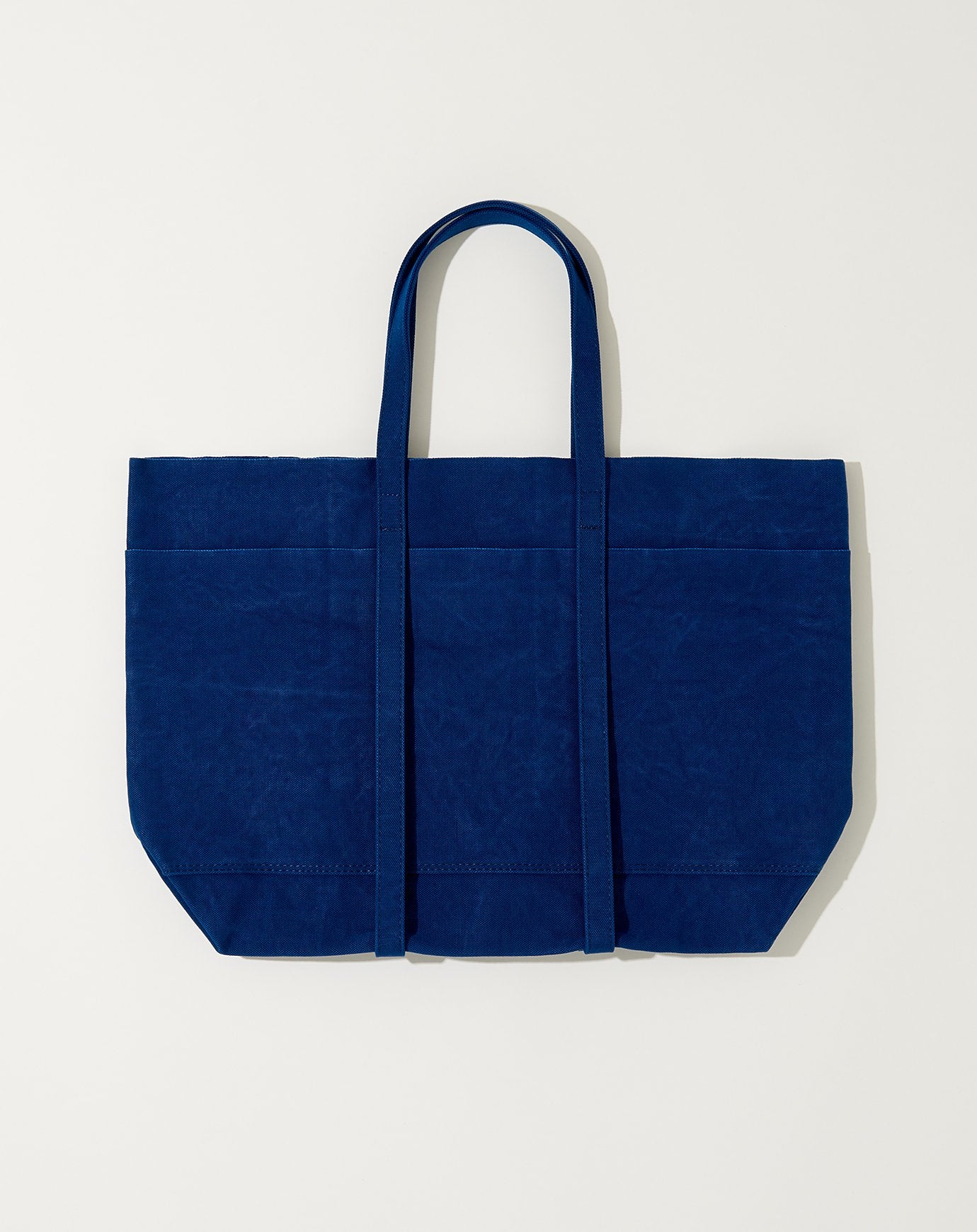 Amiacalva Washed Canvas 6 Pocket Tote in Blue