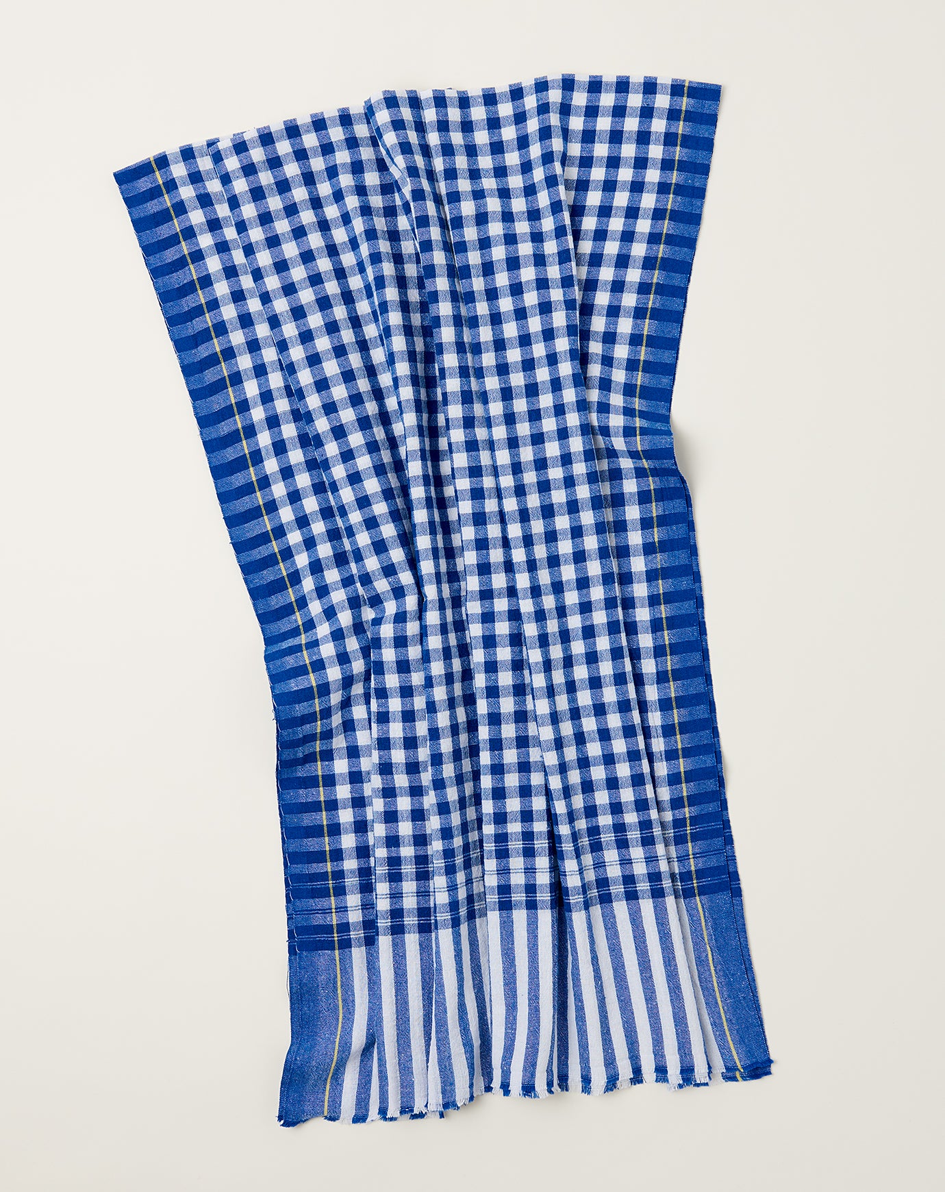 Auntie Oti Gamcha Towel in Blue Check