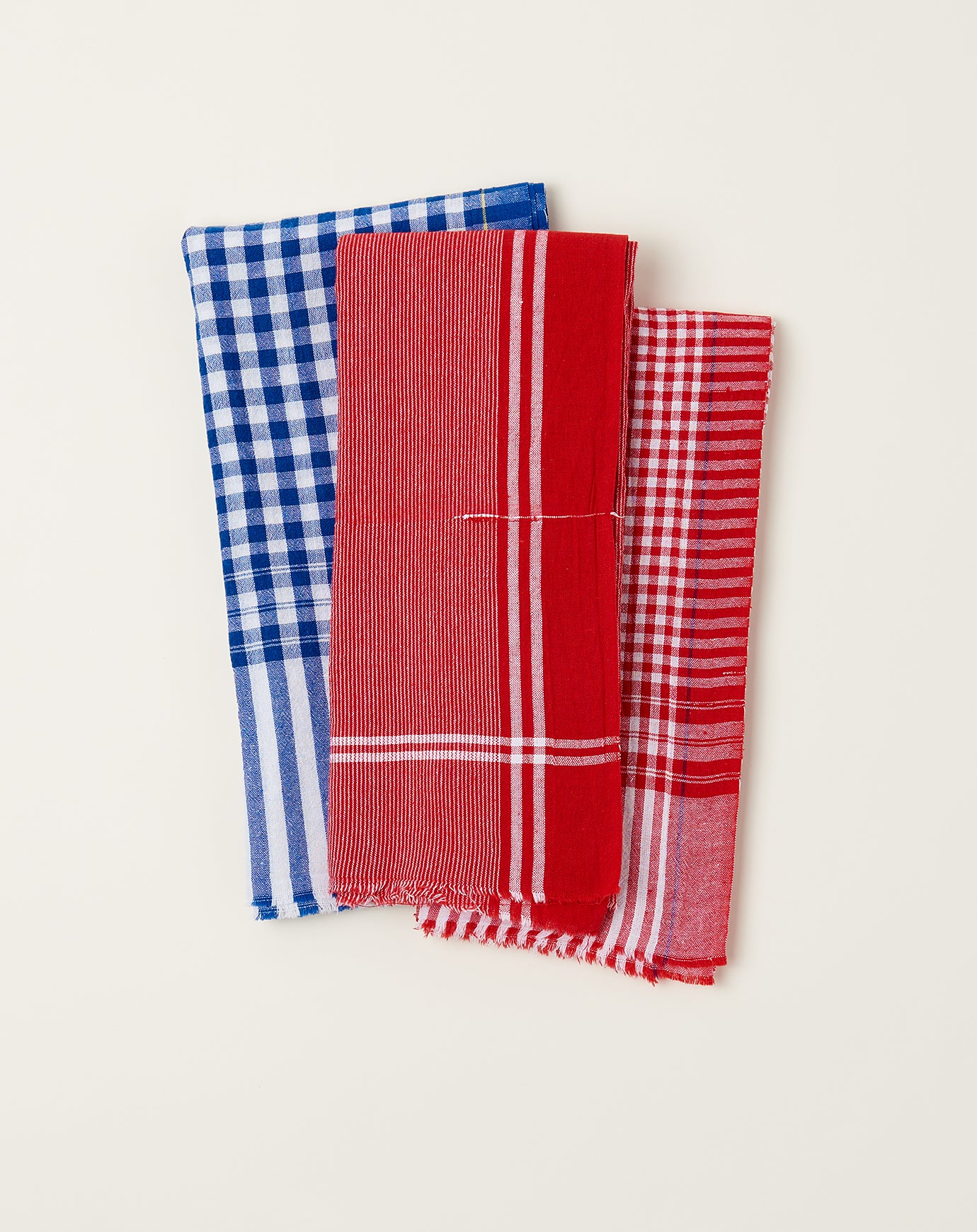 Auntie Oti Gamcha Towel in Blue Check