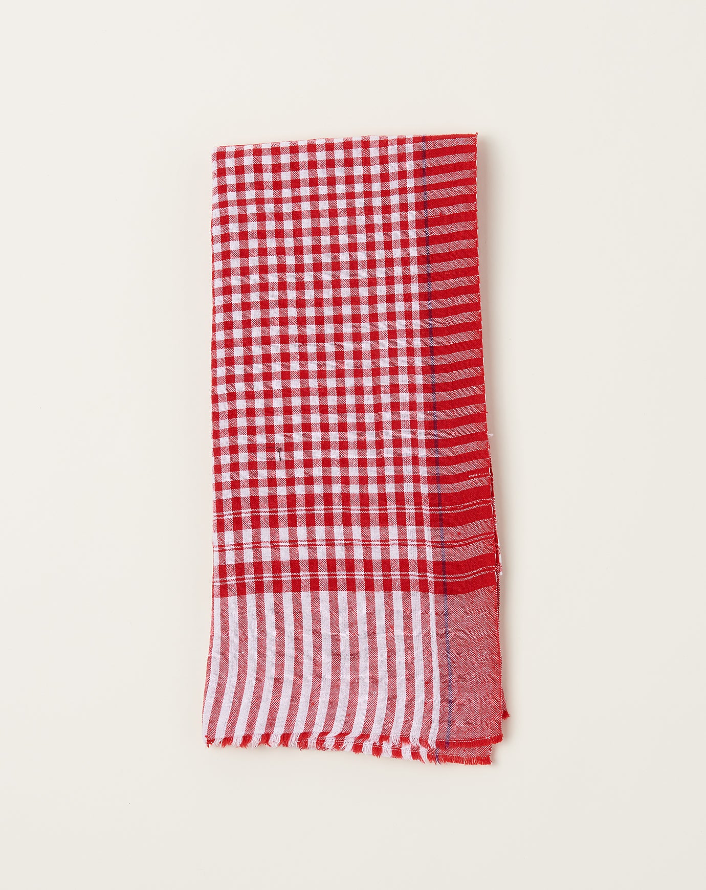 Auntie Oti Gamcha Towel in Red Gingham