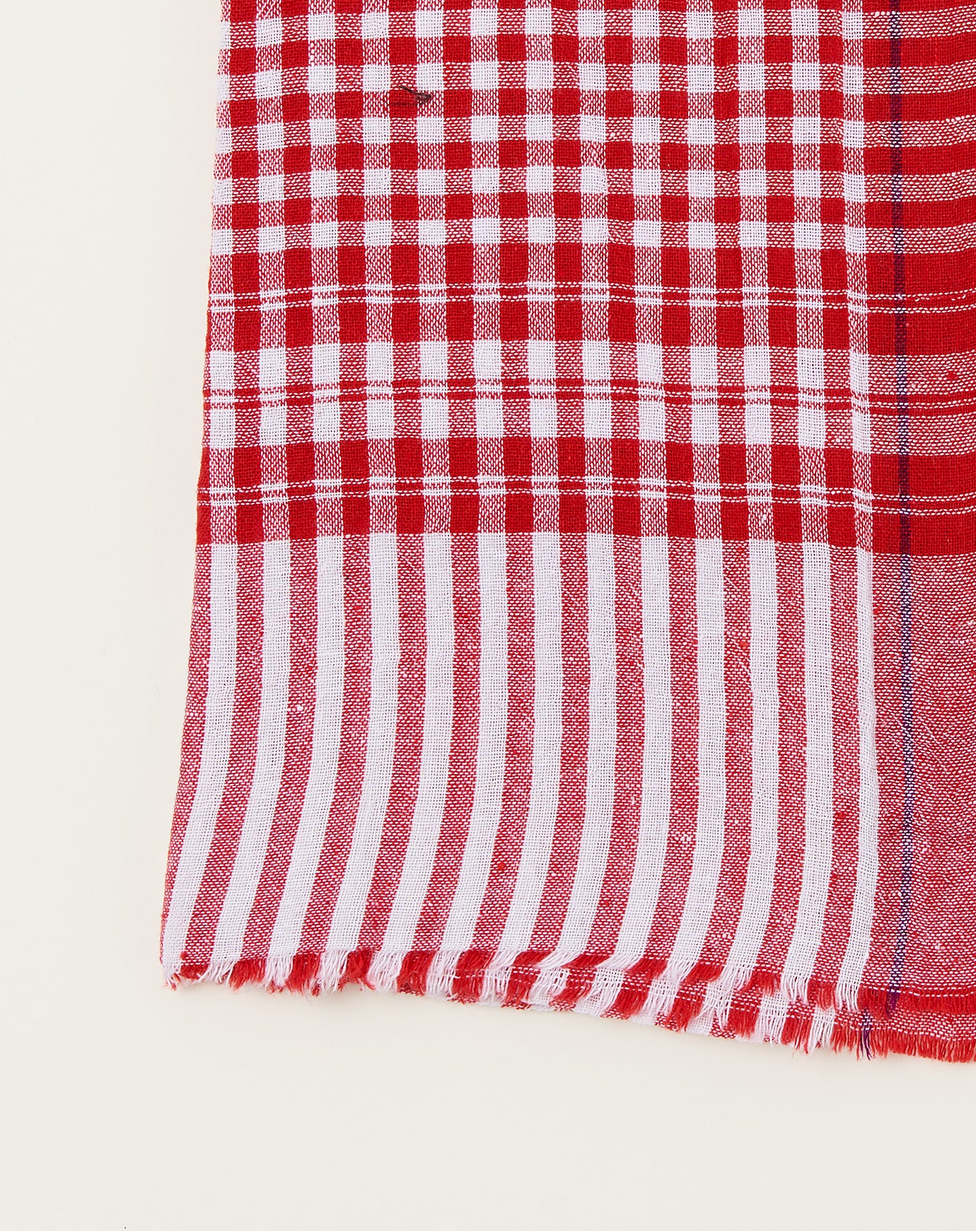 Auntie Oti Gamcha Towel in Red Gingham