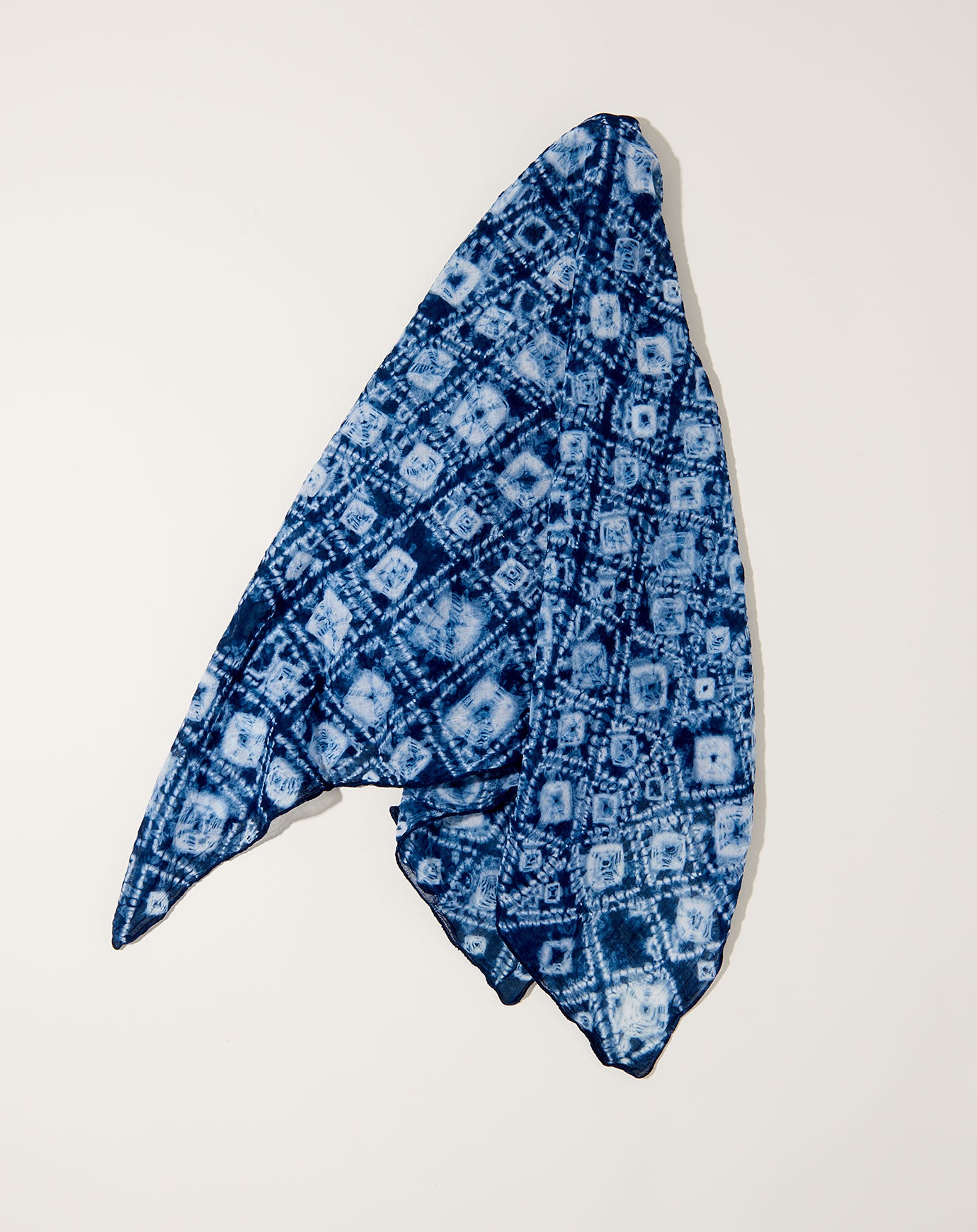 Auntie Oti Squares Bandana in Indigo