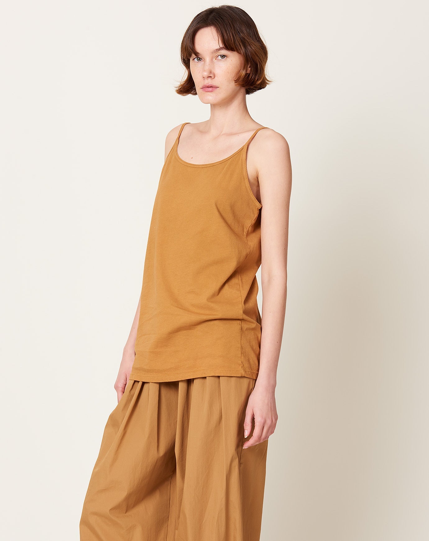 Black Crane Camisole in Camel