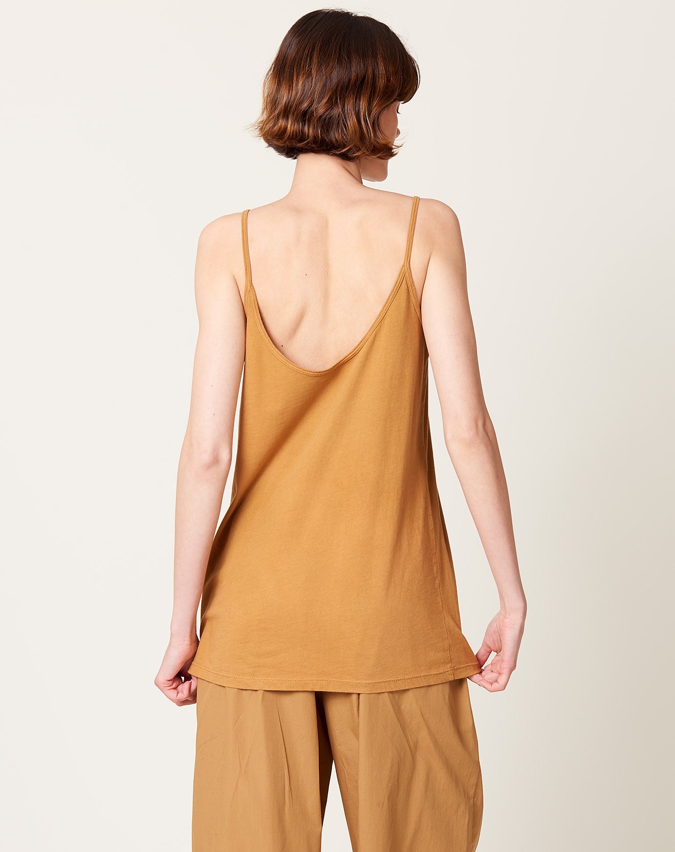 Black Crane Camisole in Camel