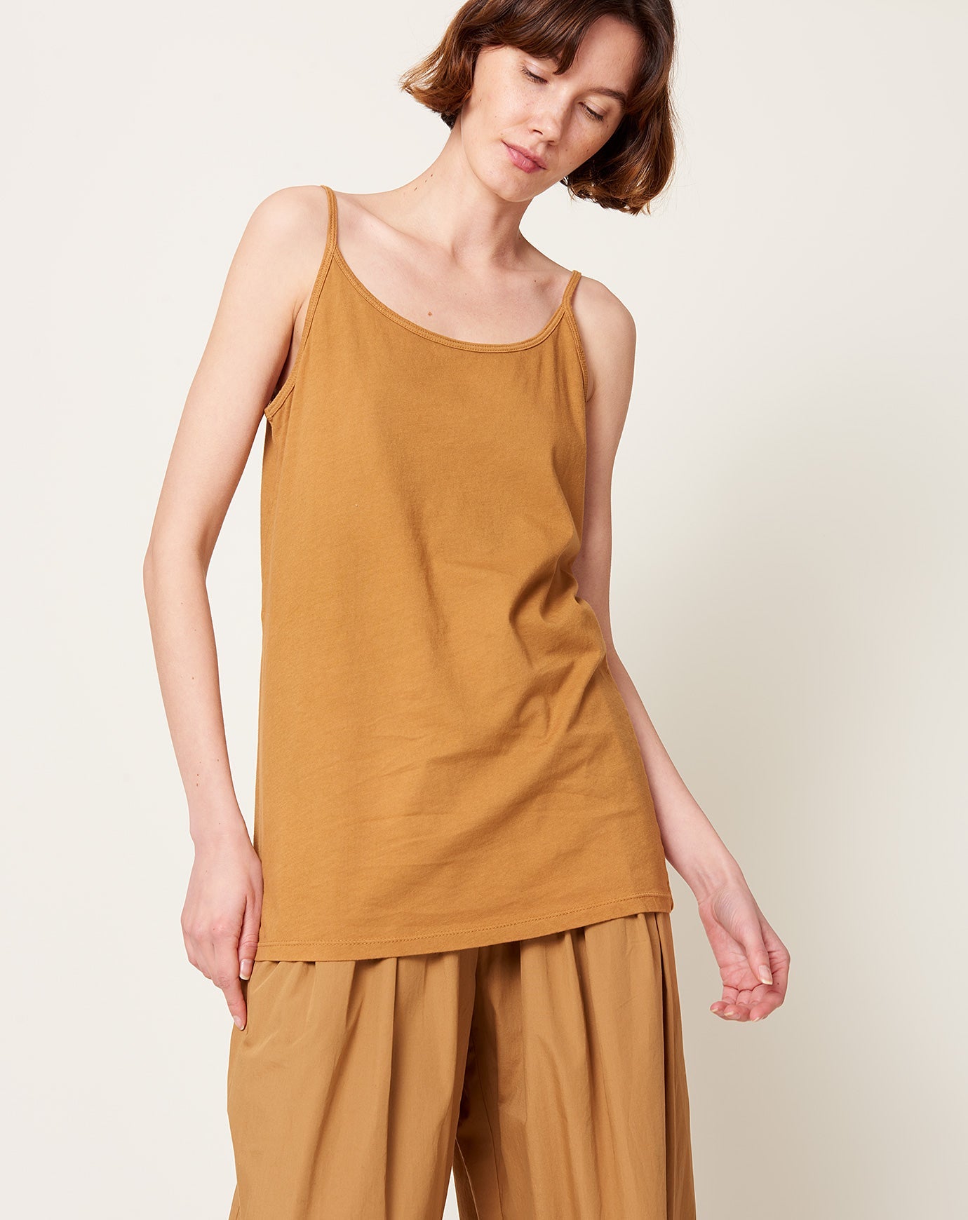 Black Crane Camisole in Camel