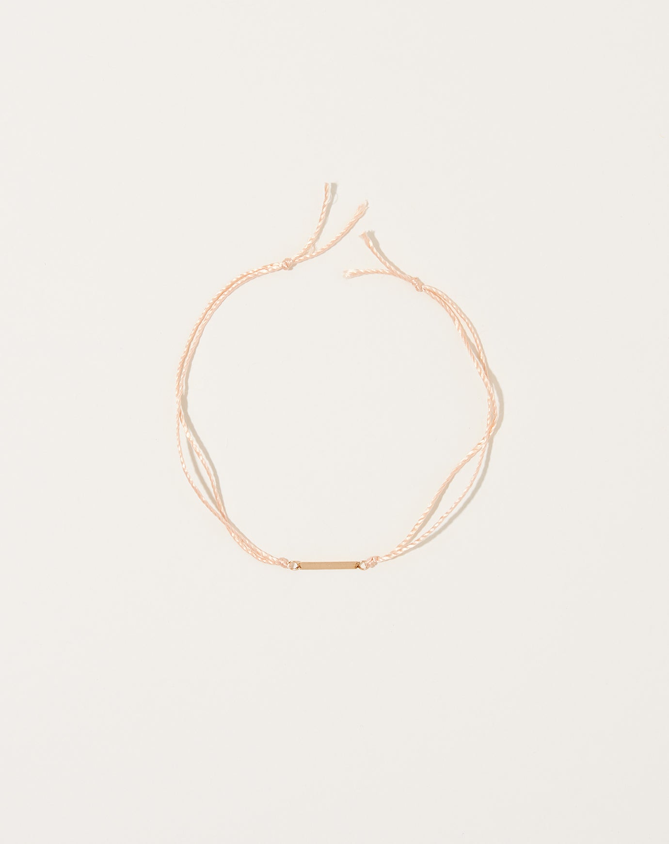 Blanca Monrós Gómez Silk ID Bracelet in Pink