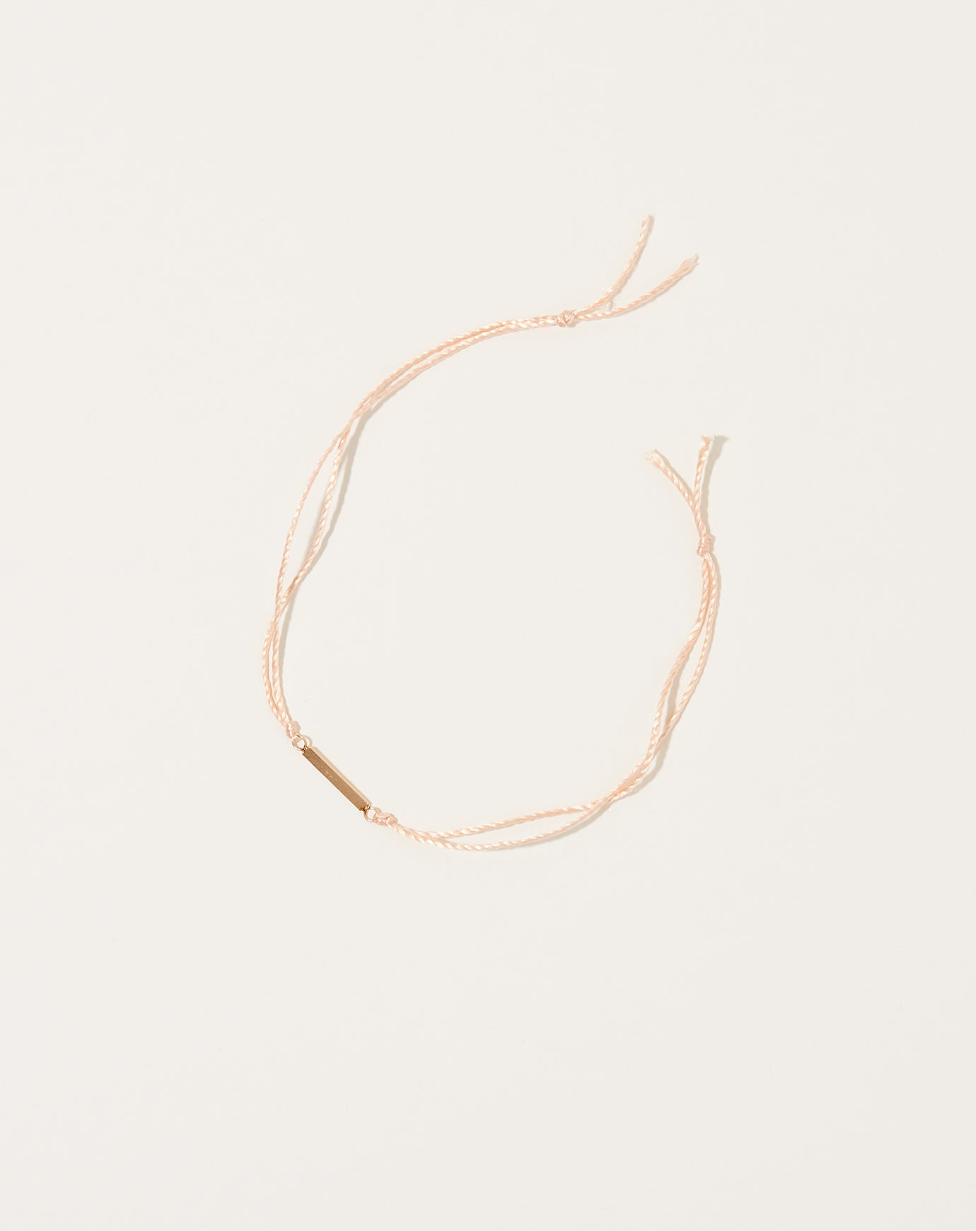 Blanca Monrós Gómez Silk ID Bracelet in Pink