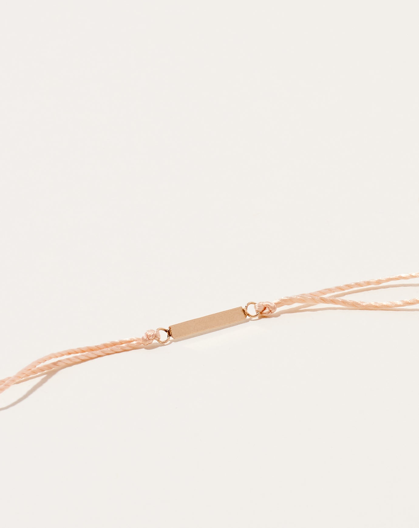 Blanca Monrós Gómez Silk ID Bracelet in Pink