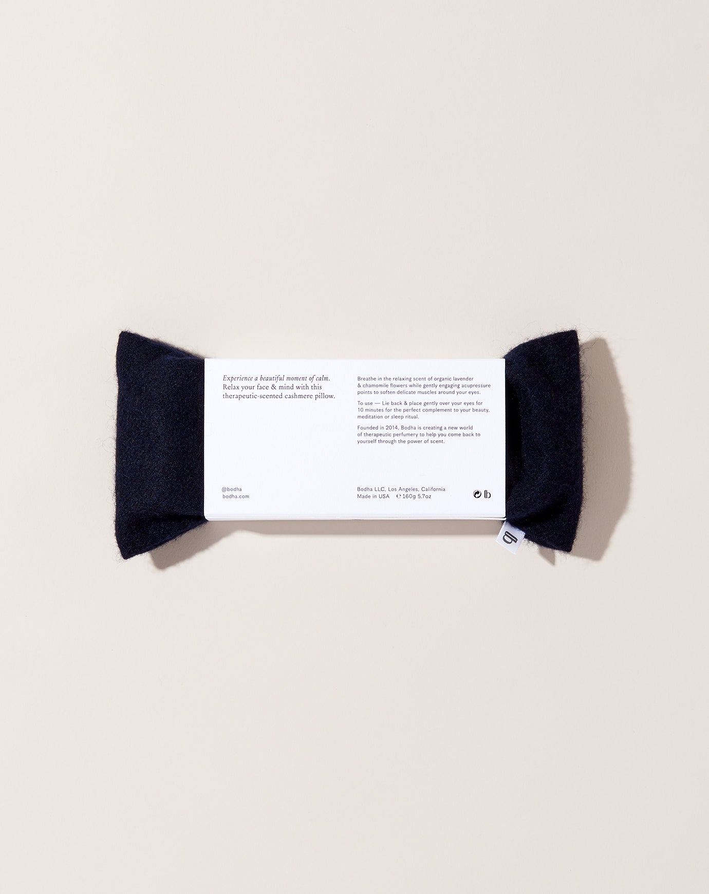 Bodha Cashmere Aromatherapy Eye Pillow in Midnight