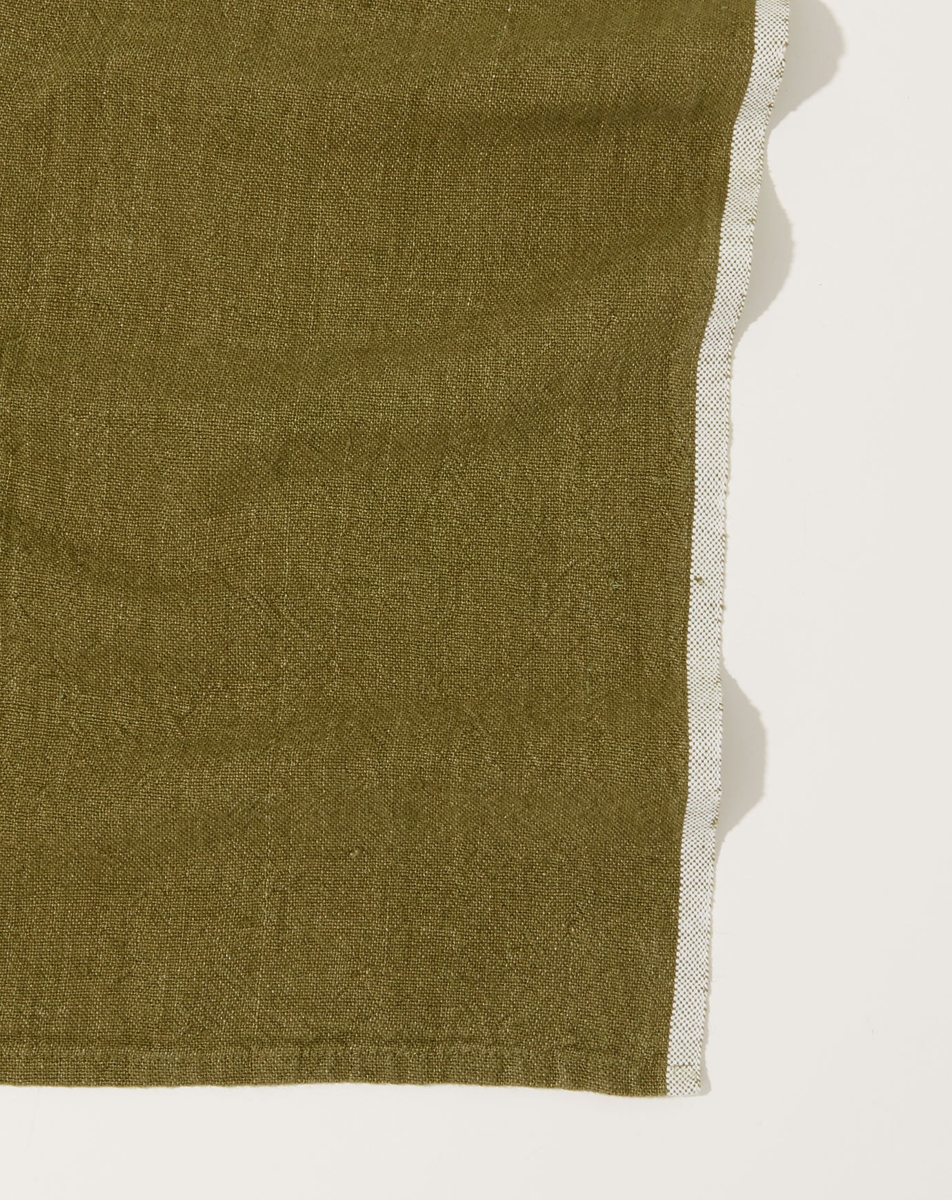 Caravan Chunky Linen Towels in Forest Green, Set of 2