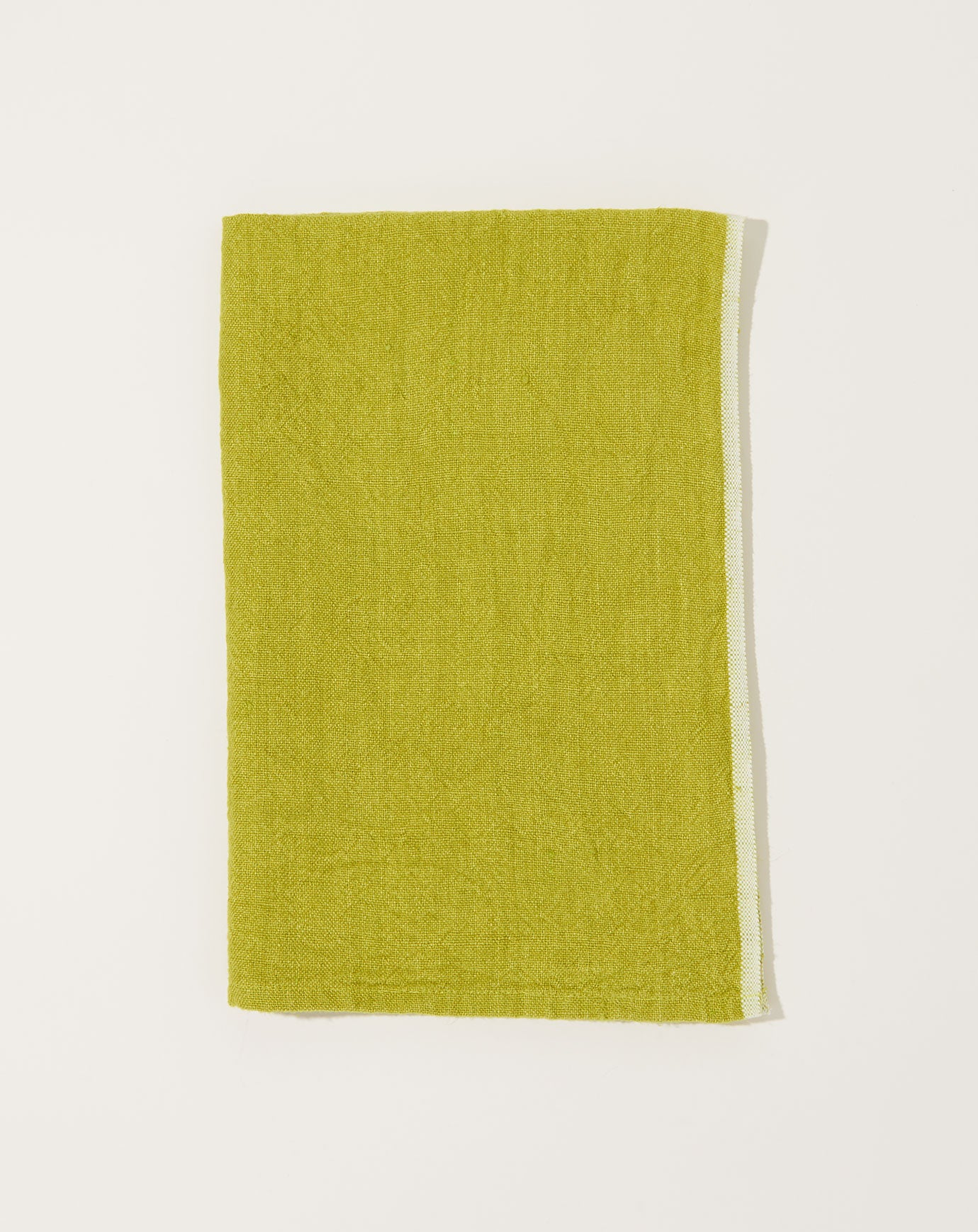 Caravan Chunky Linen Towels in Lime, Set of 2