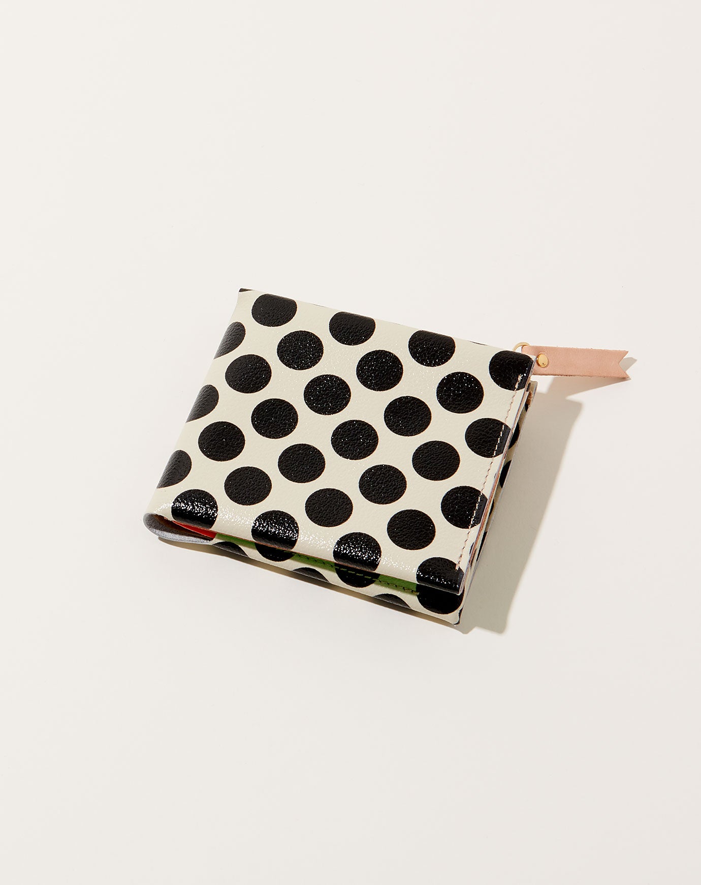 Carmine One Wallet in Black Neon Clear Dot