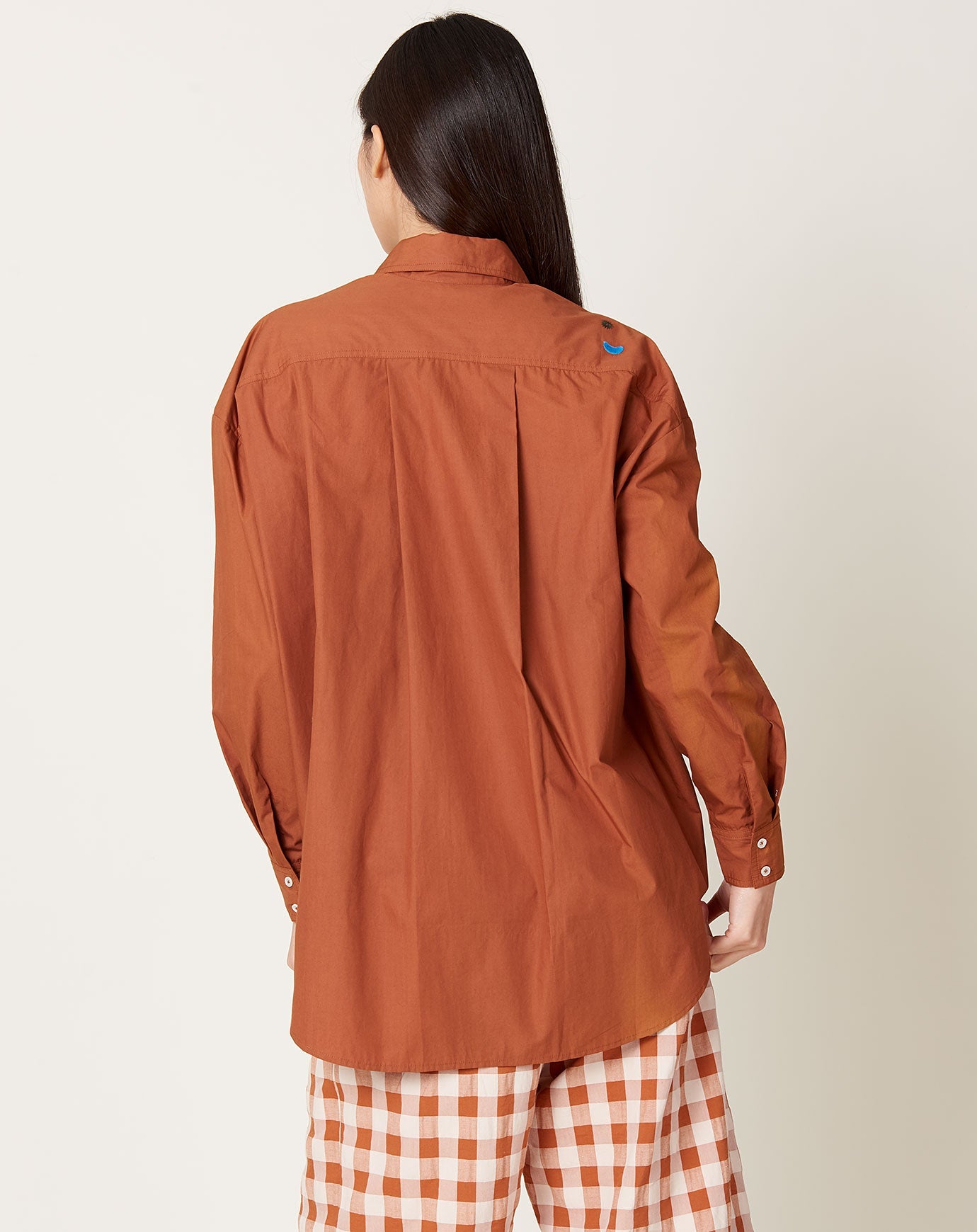 Caron Callahan Francine Shirt in Terra Cotta