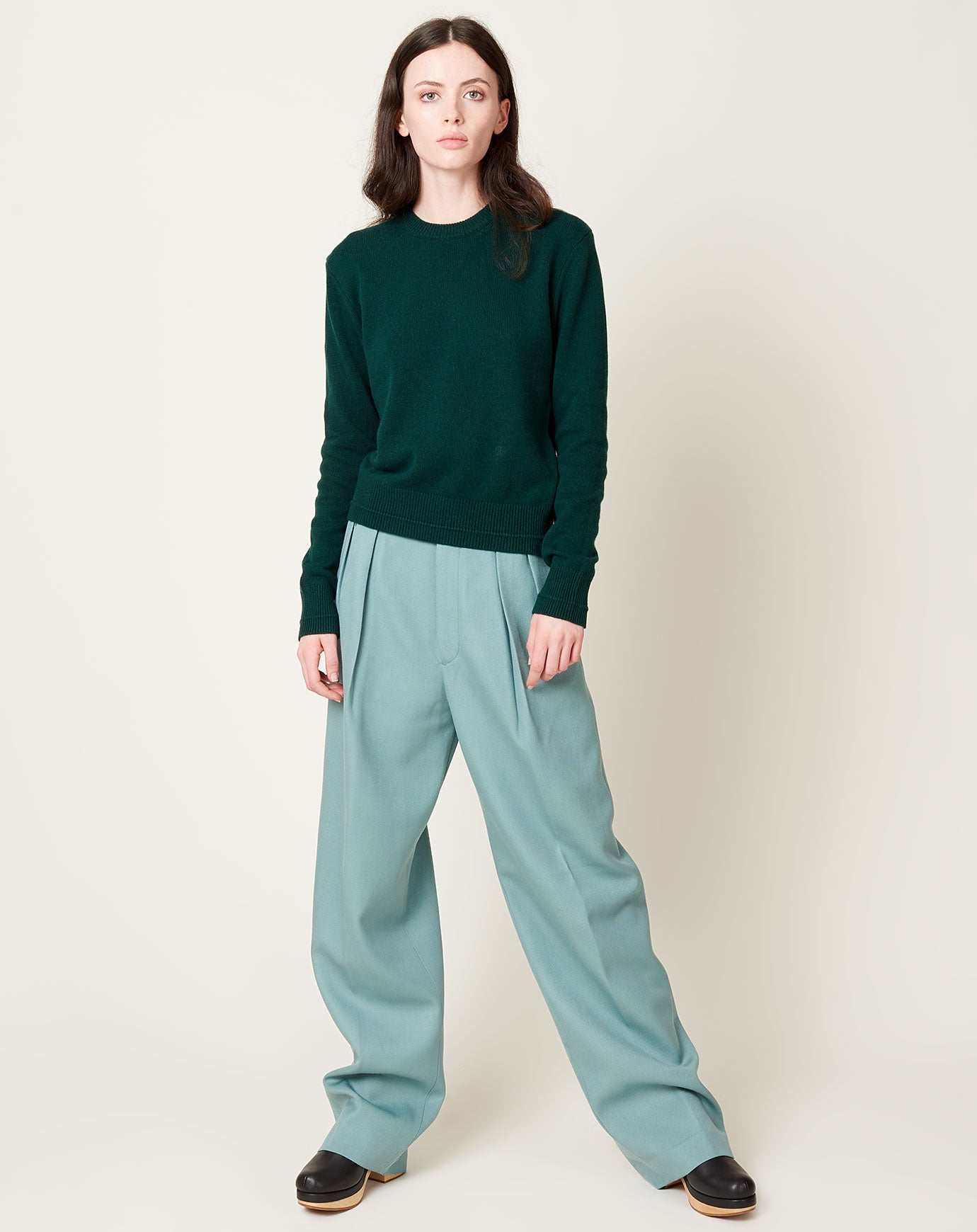 Christian Wijnants Ponza Tailored Trouser in Sage