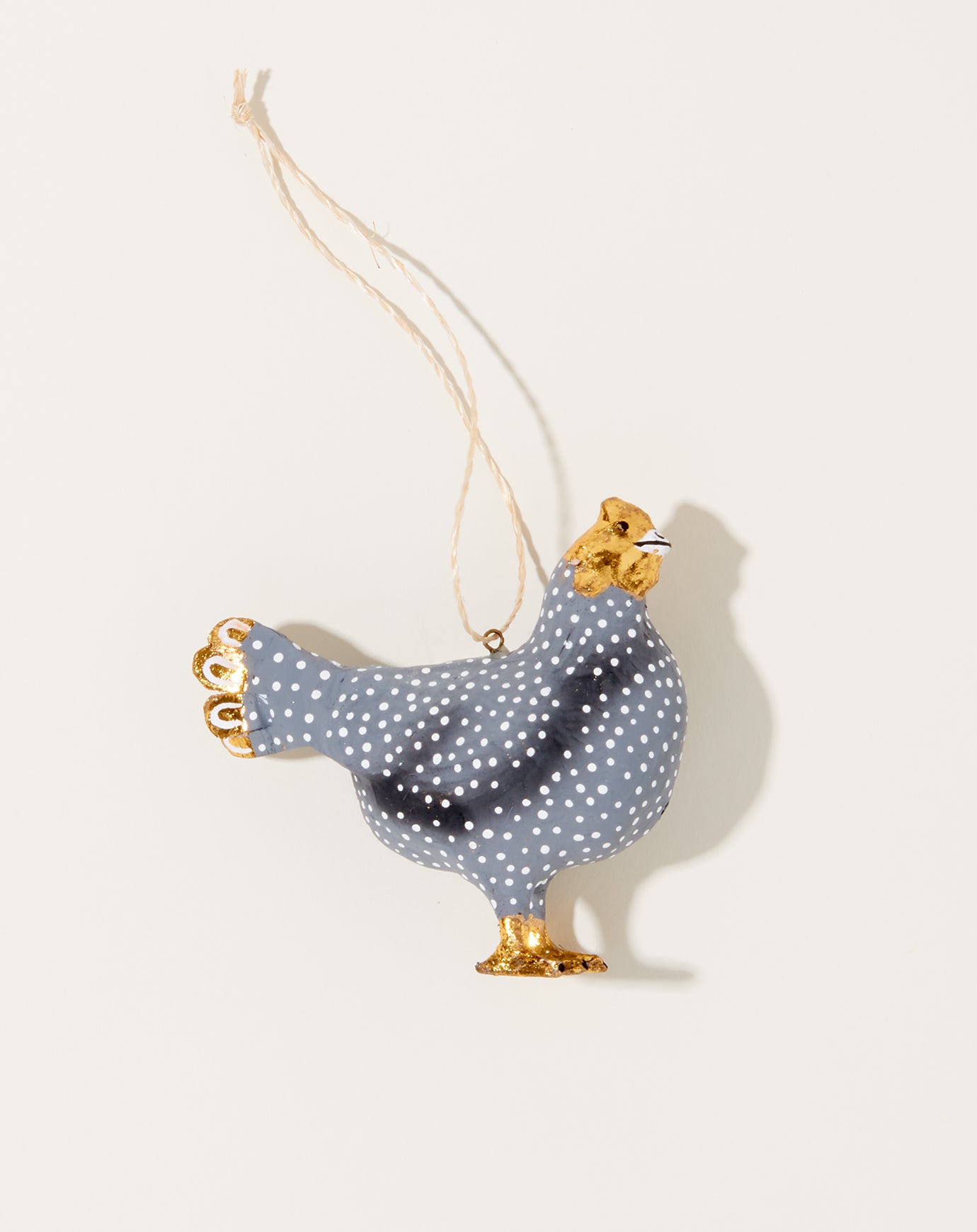 Cody Foster Merriment Hen Ornament in Grey