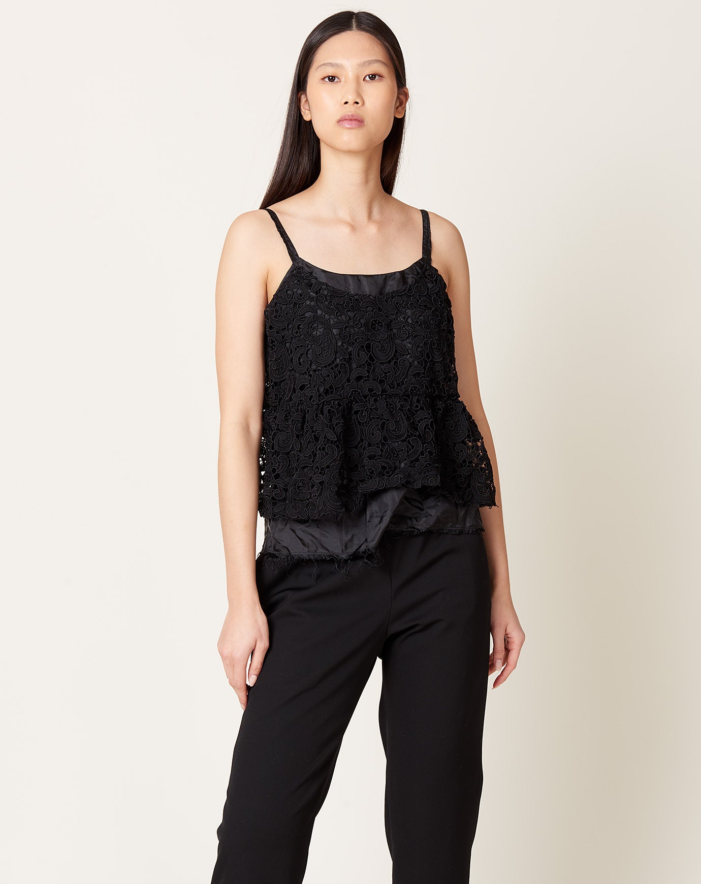 Comme des Garçons Comme des Garçons Black Chemical Lace Camisole