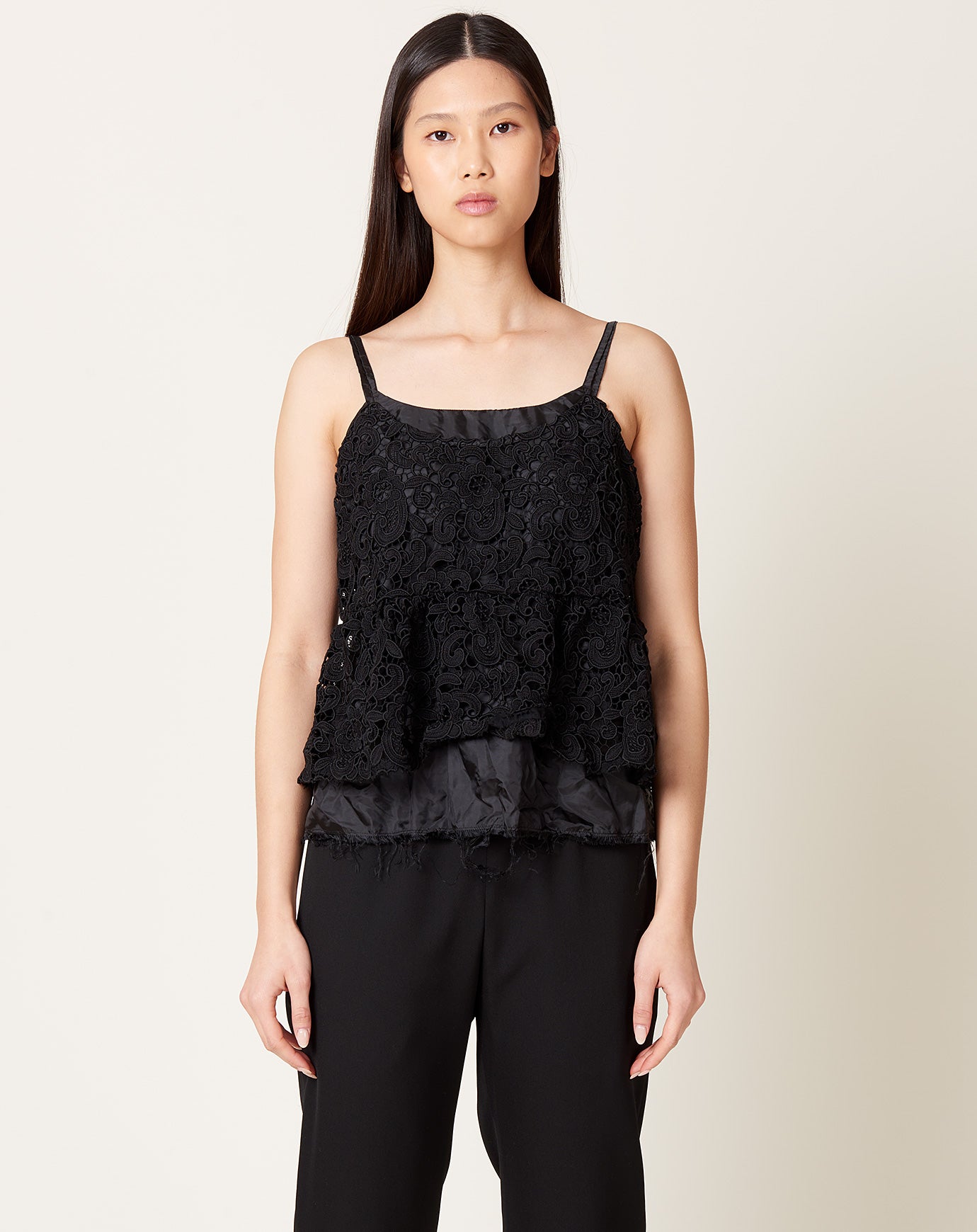 Comme des Garçons Comme des Garçons Black Chemical Lace Camisole