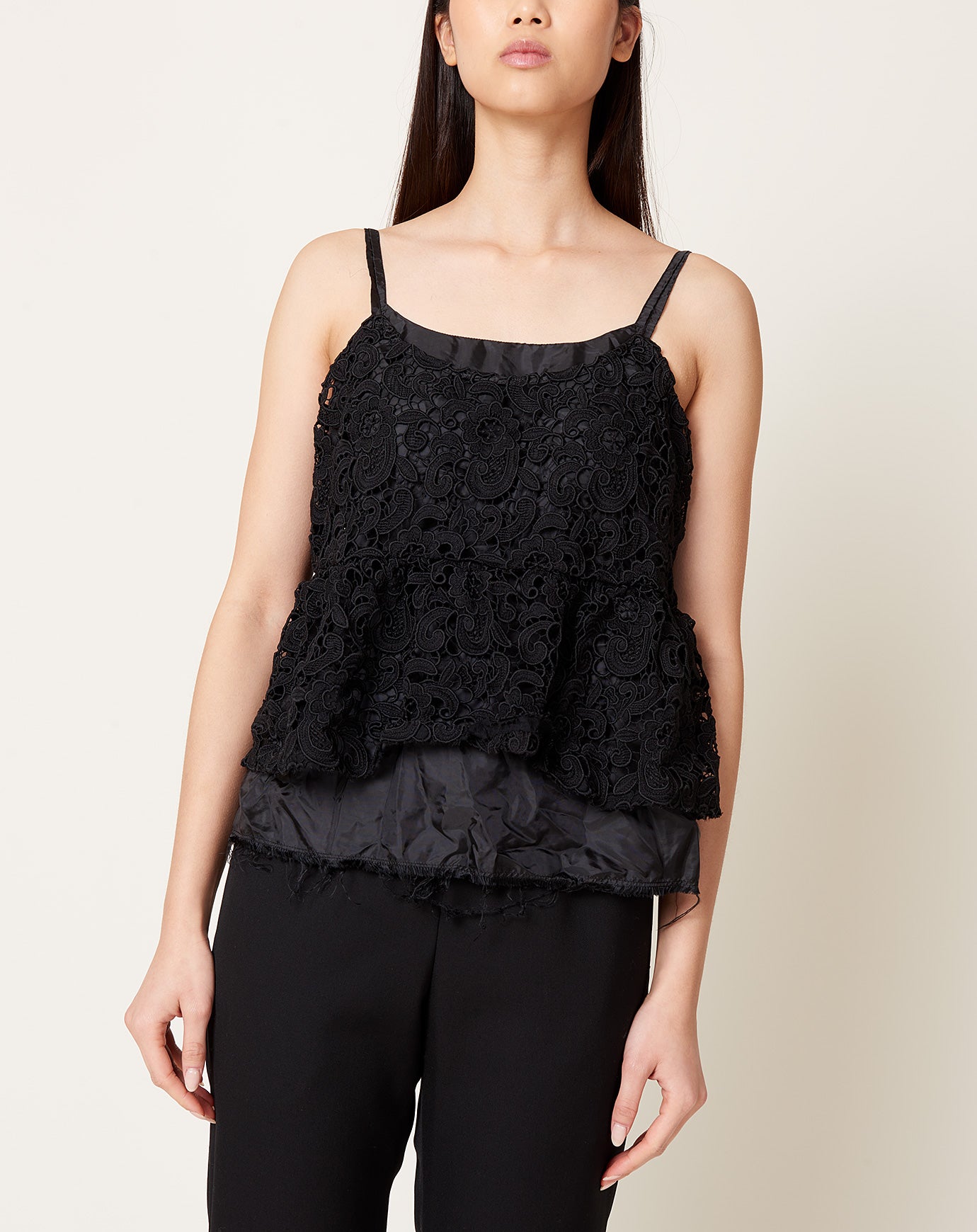 Comme des Garçons Comme des Garçons Black Chemical Lace Camisole