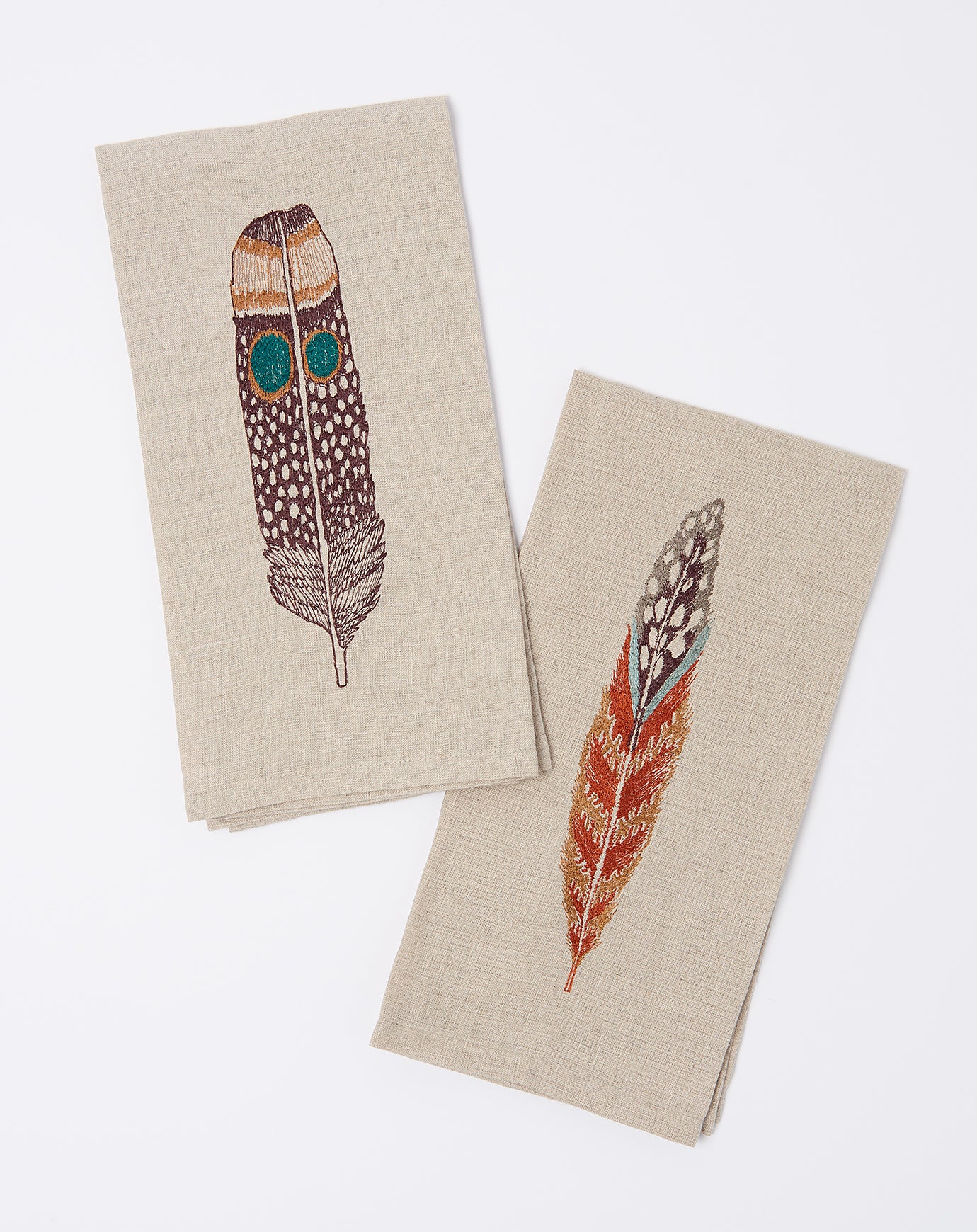 Coral & Tusk Fowl Feather Tea Towel