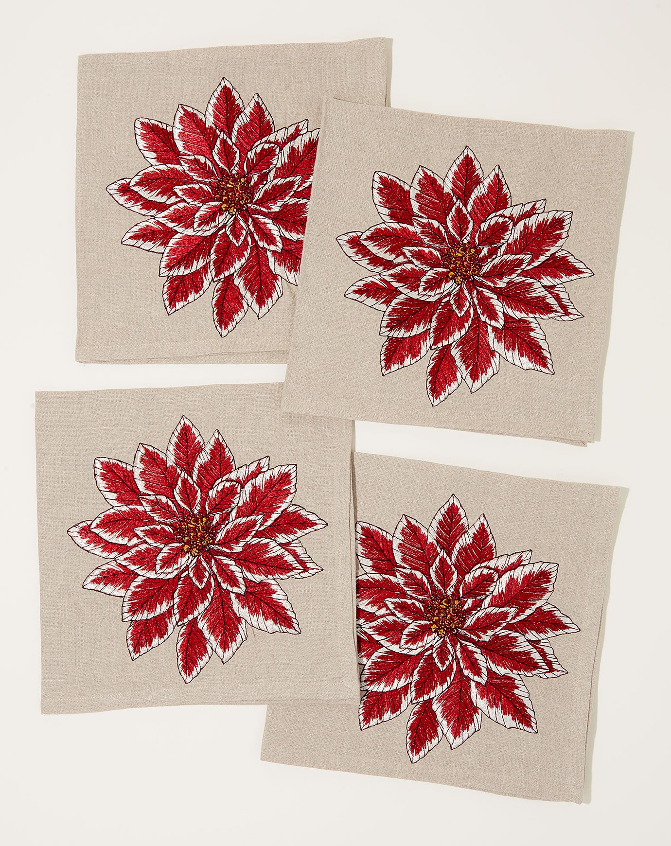 Coral & Tusk Poinsettia Dinner Napkin