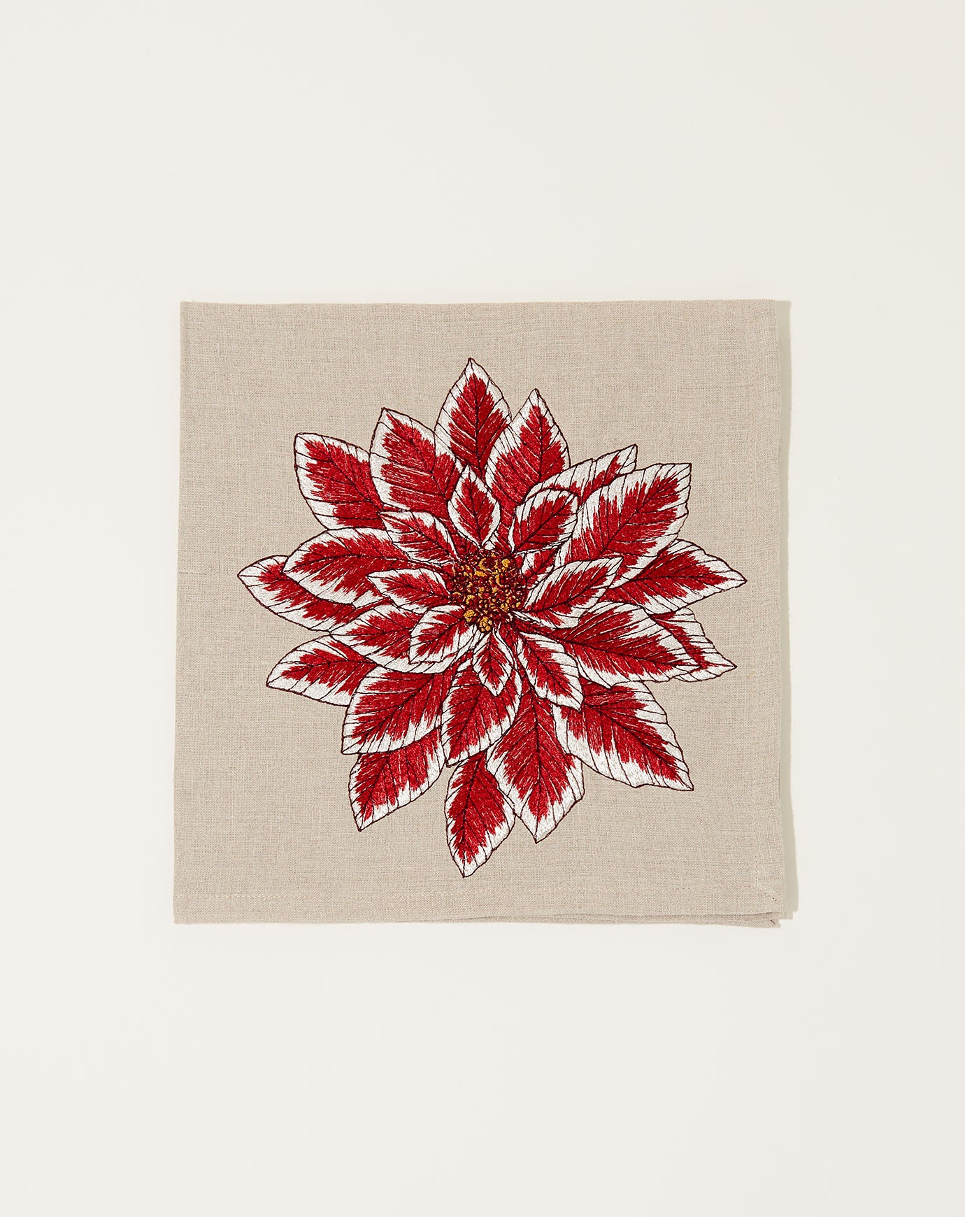 Coral & Tusk Poinsettia Dinner Napkin