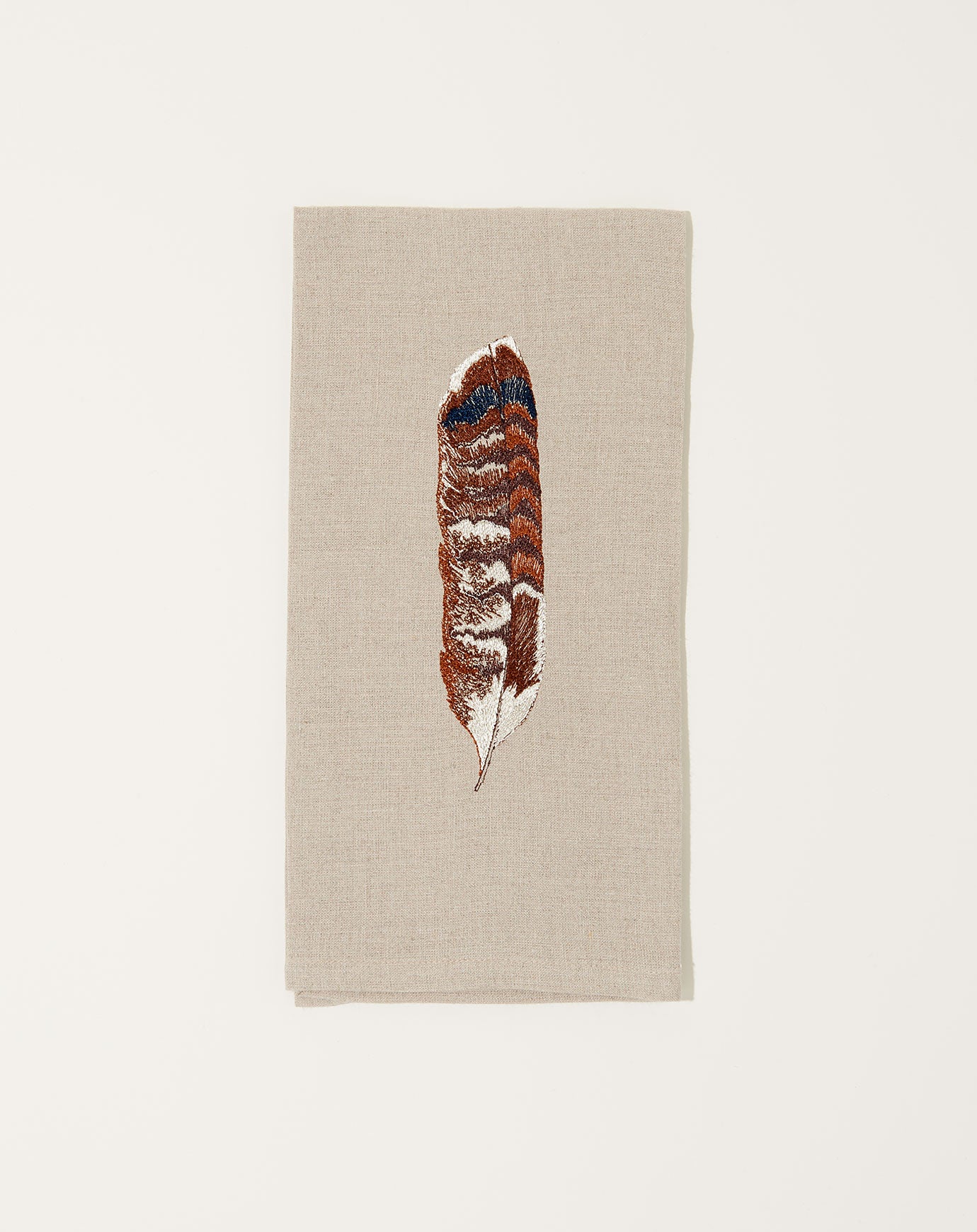 Coral & Tusk Red Tail Hawk Feather Tea Towel