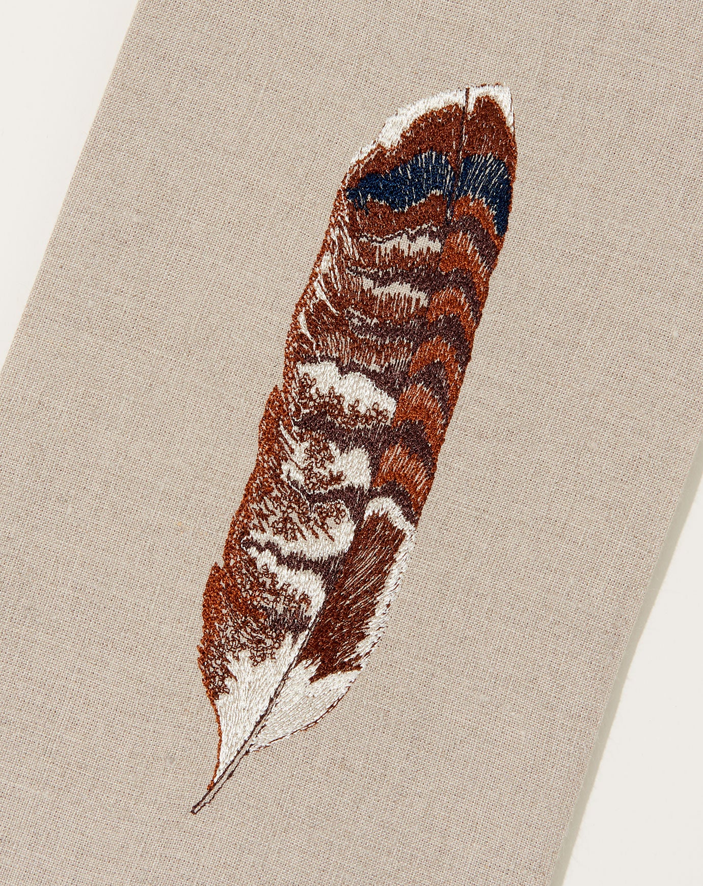 Coral & Tusk Red Tail Hawk Feather Tea Towel