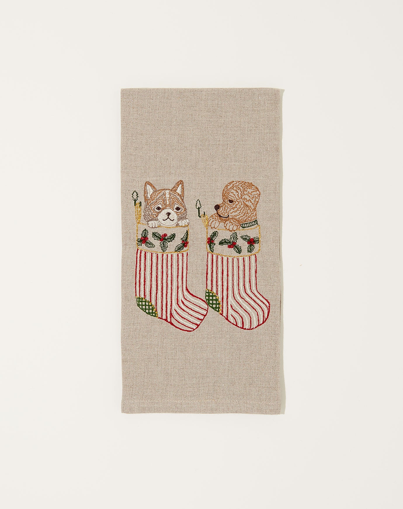 Coral & Tusk Stockings Tea Towel