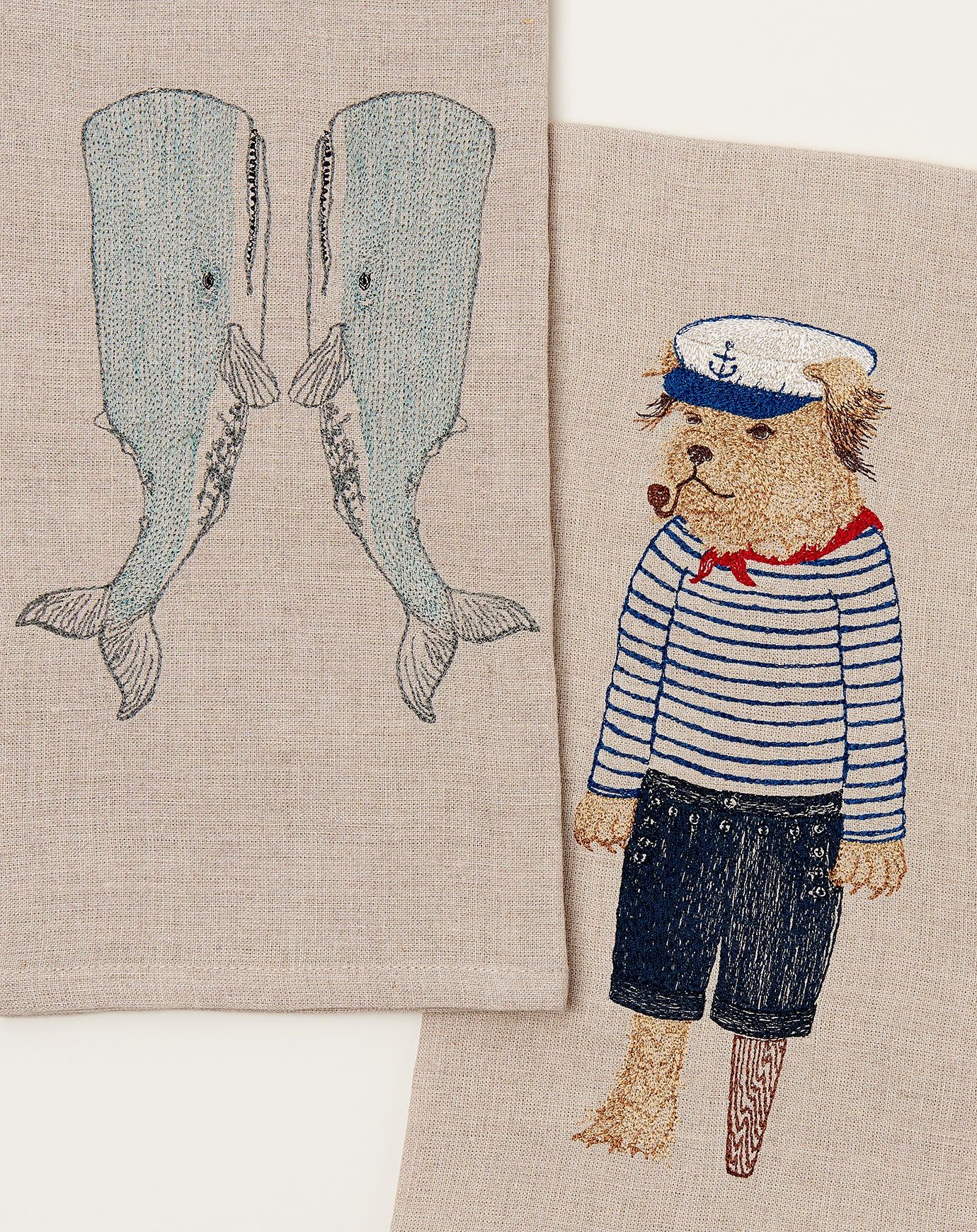 Coral & Tusk Whale Love Tea Towel