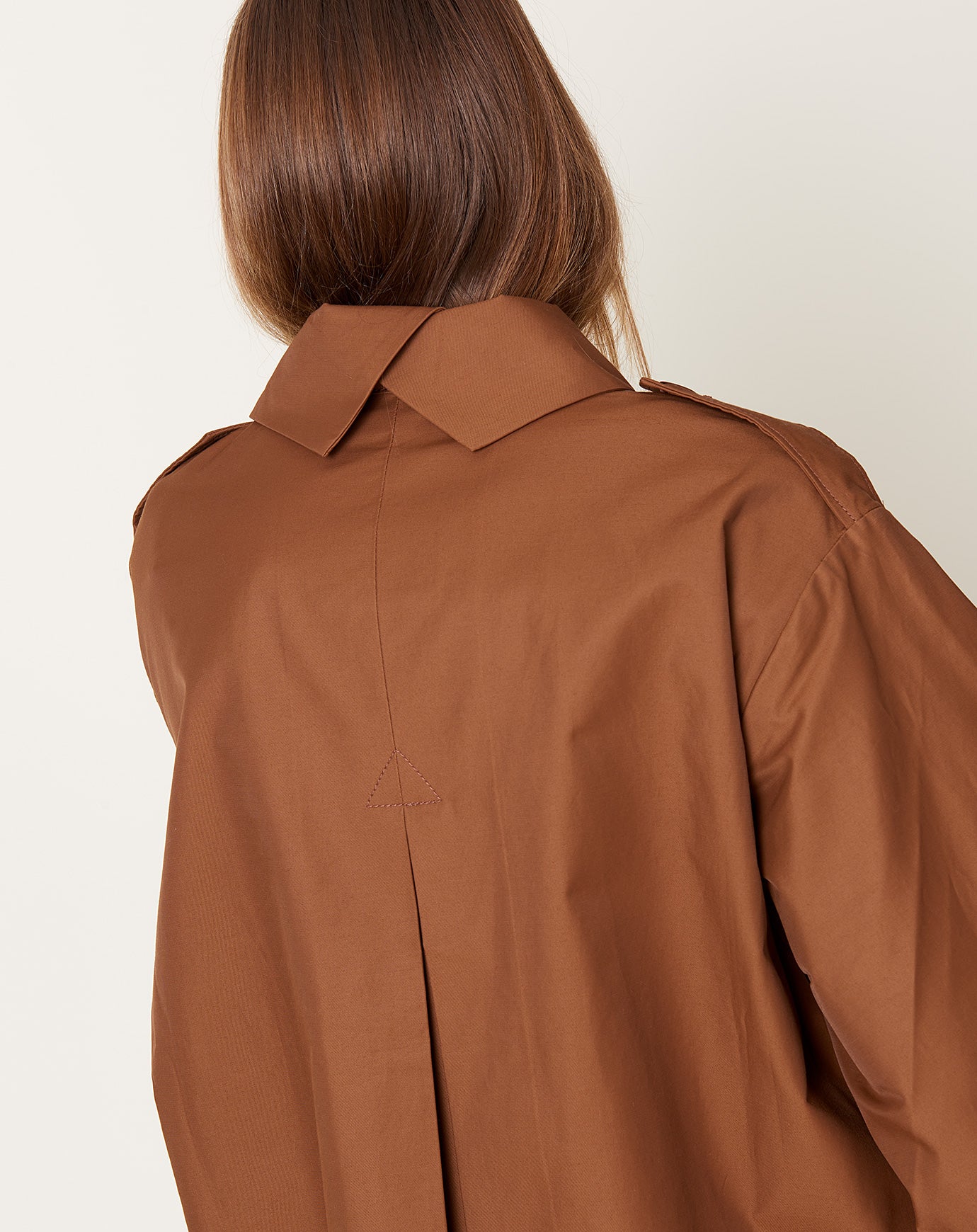 Cordera Utility Trench Jacket in Brown