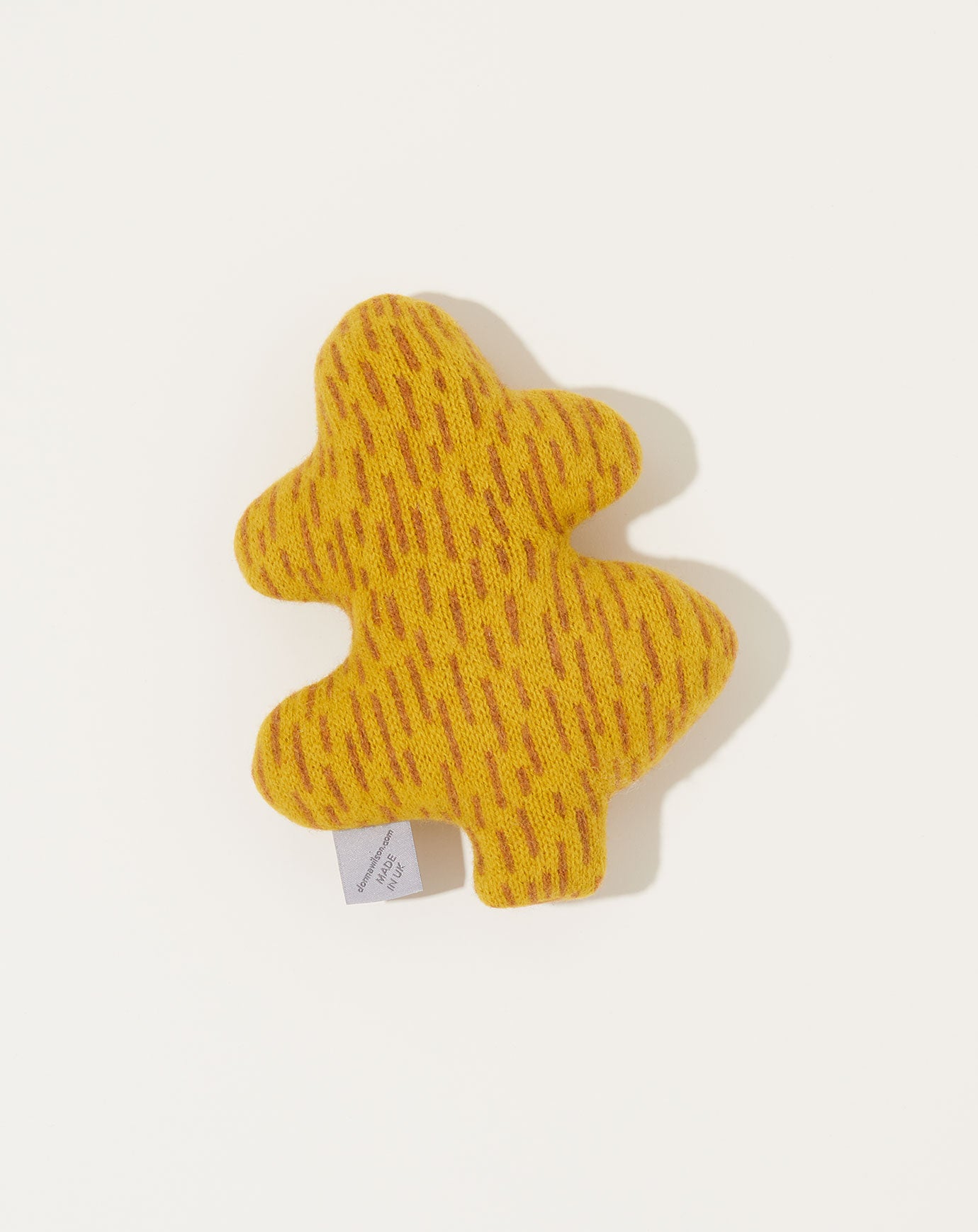 Donna Wilson Mustard Mini Leaf Cushion