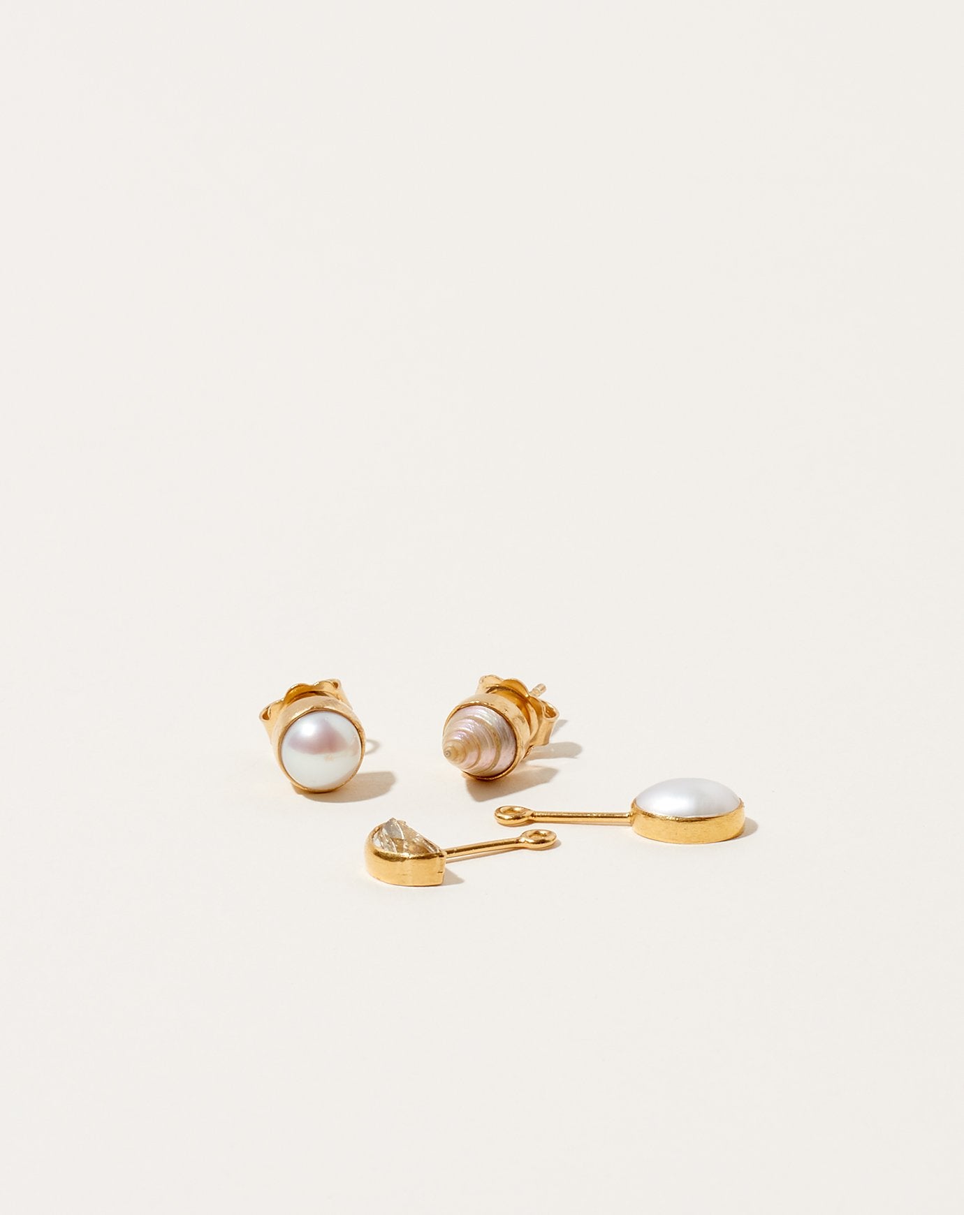 Grainne Morton Detachable Drop Earrings I Pearl Shell