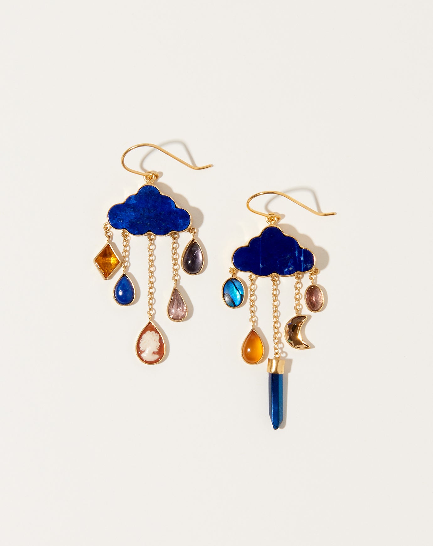 Grainne Morton Cloud and Rain Drop Earrings