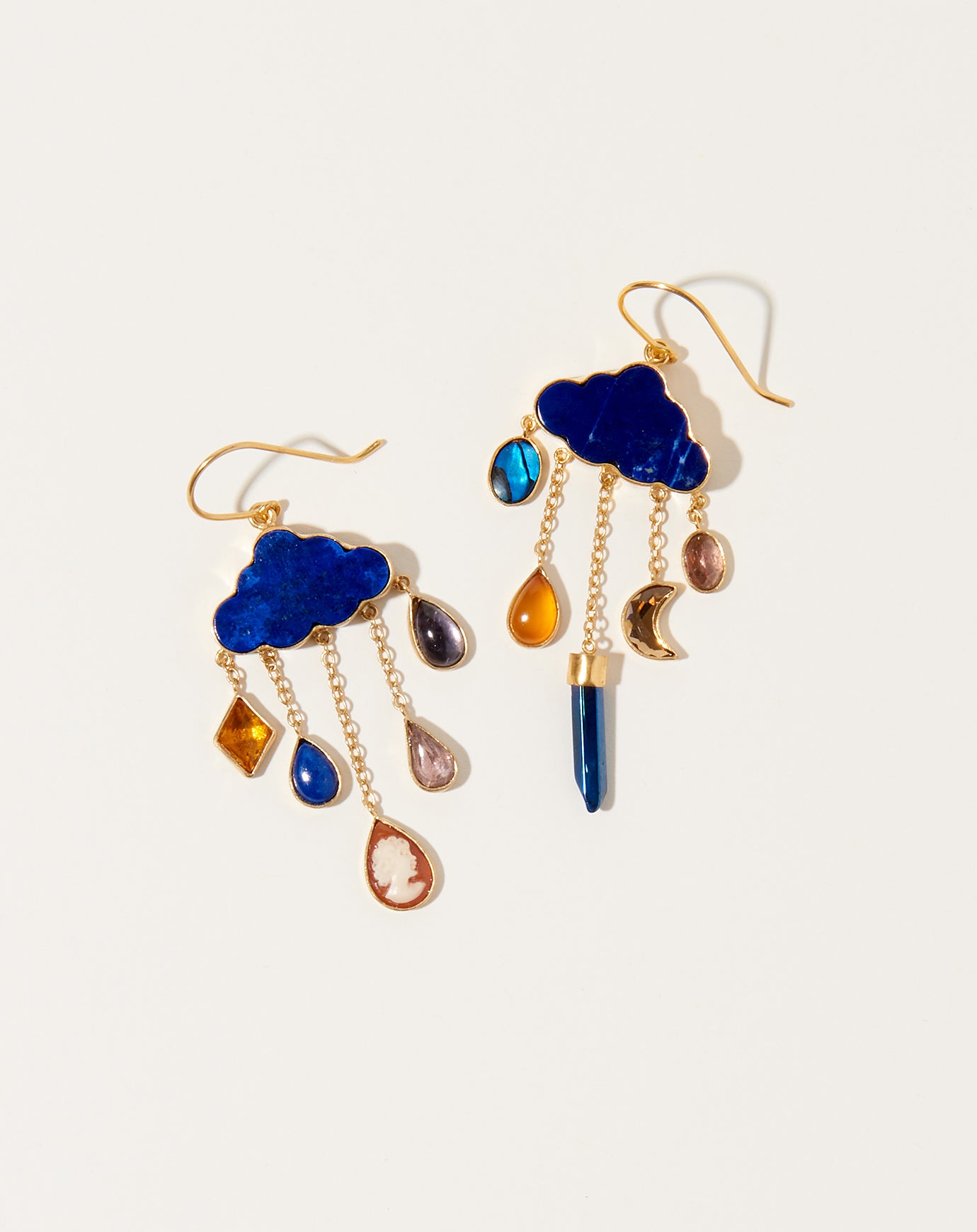 Grainne Morton Cloud and Rain Drop Earrings