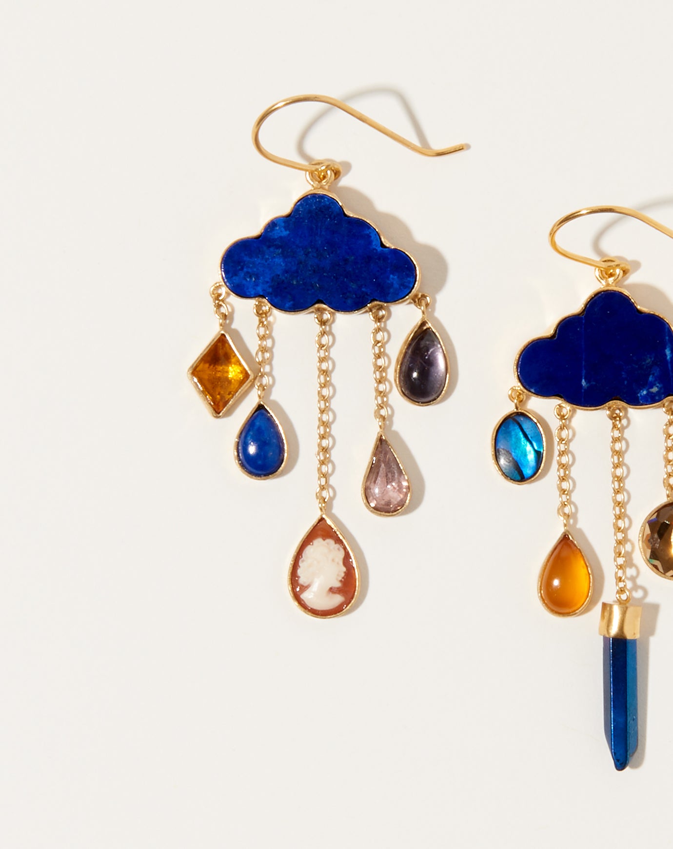 Grainne Morton Cloud and Rain Drop Earrings